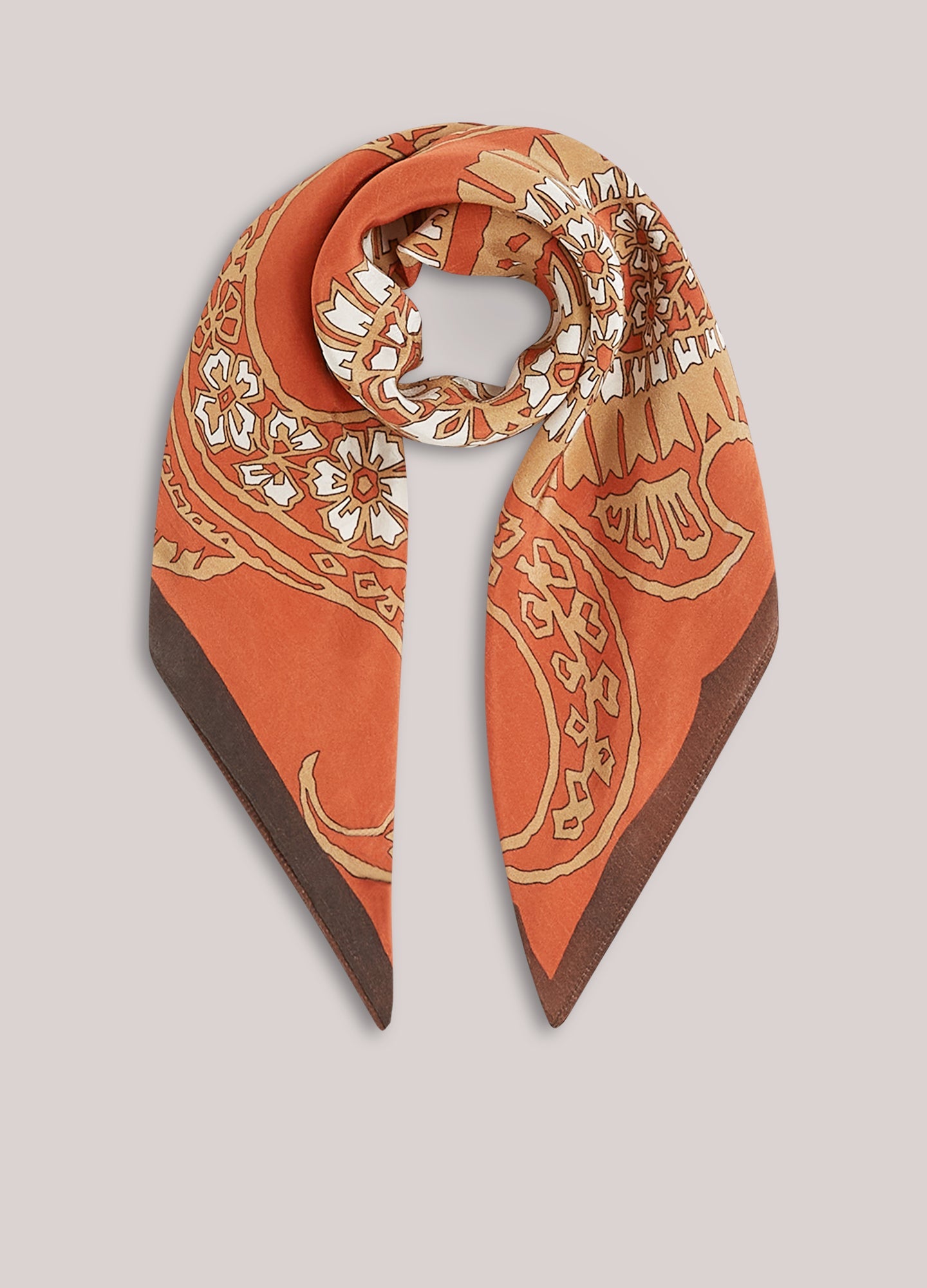 Multicolour Satin Scarf - 8s1107