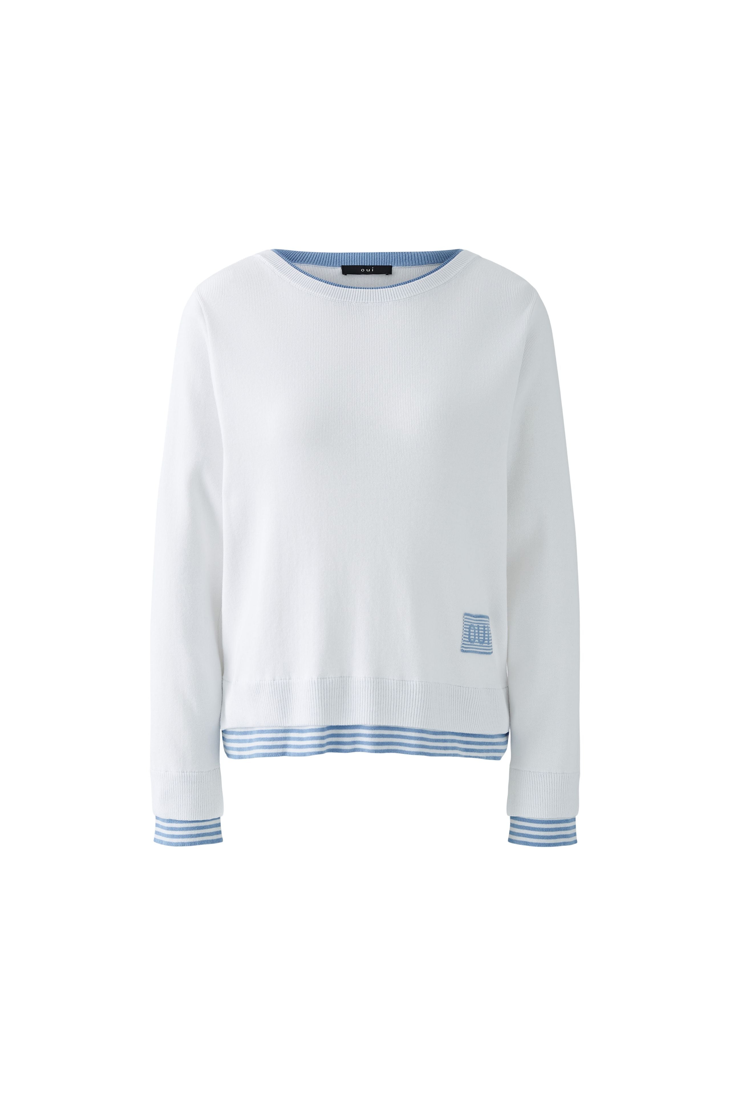 Leeza White & Blue Jumper - 91550
