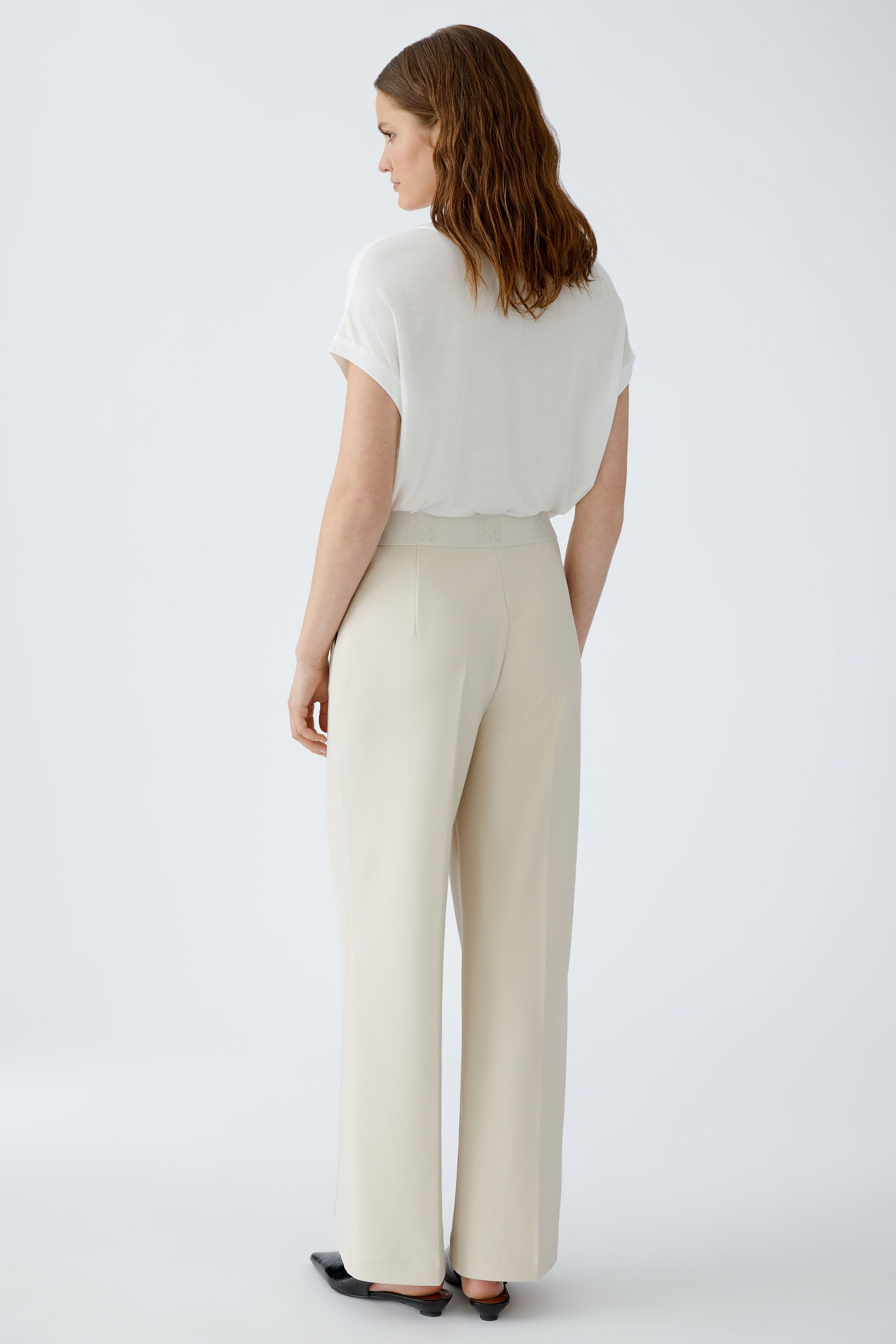 Off White Pull On Trousers - 91737