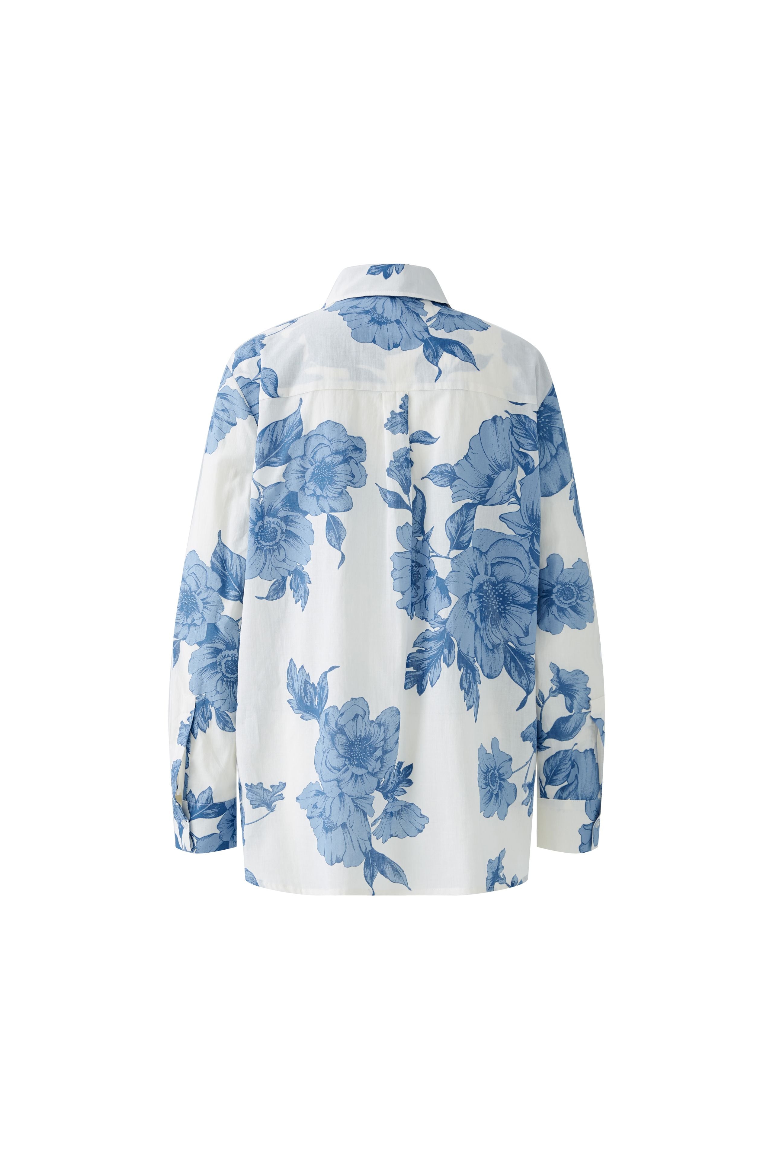 Blue Floral Print Shirt - 92934
