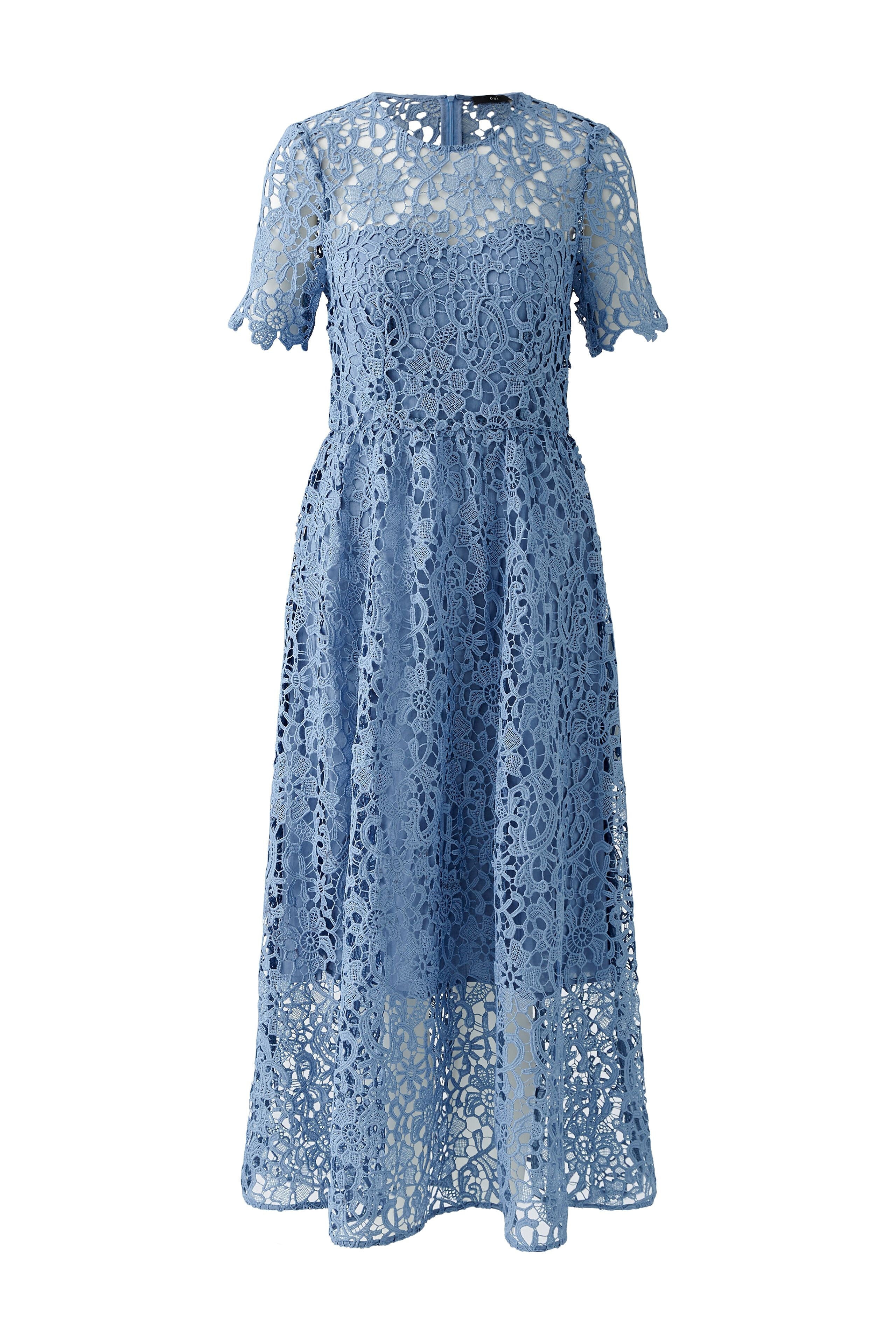 Blue Lace Midi Dress - 93060