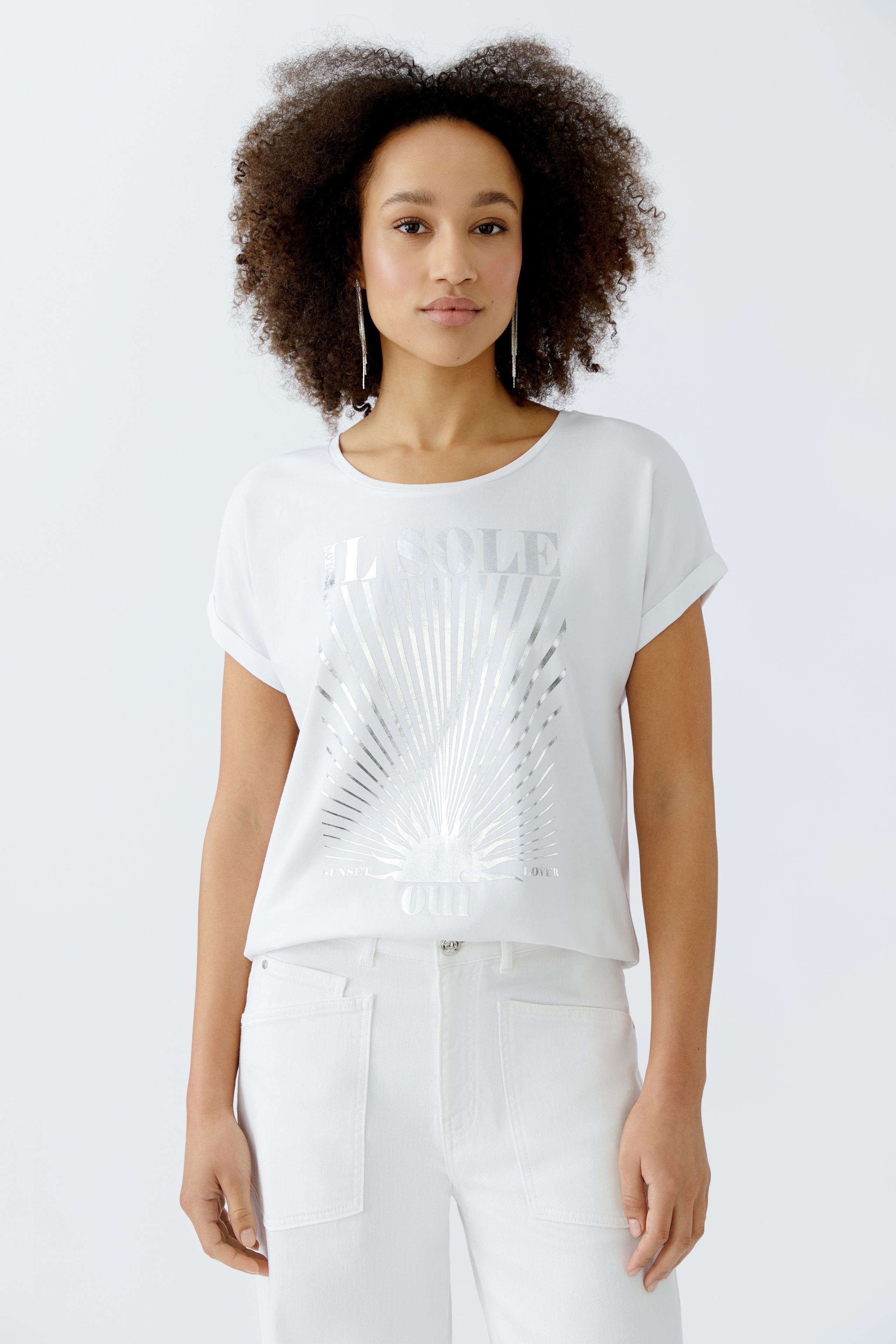 Optic White Front Print T-Shirt - 93103