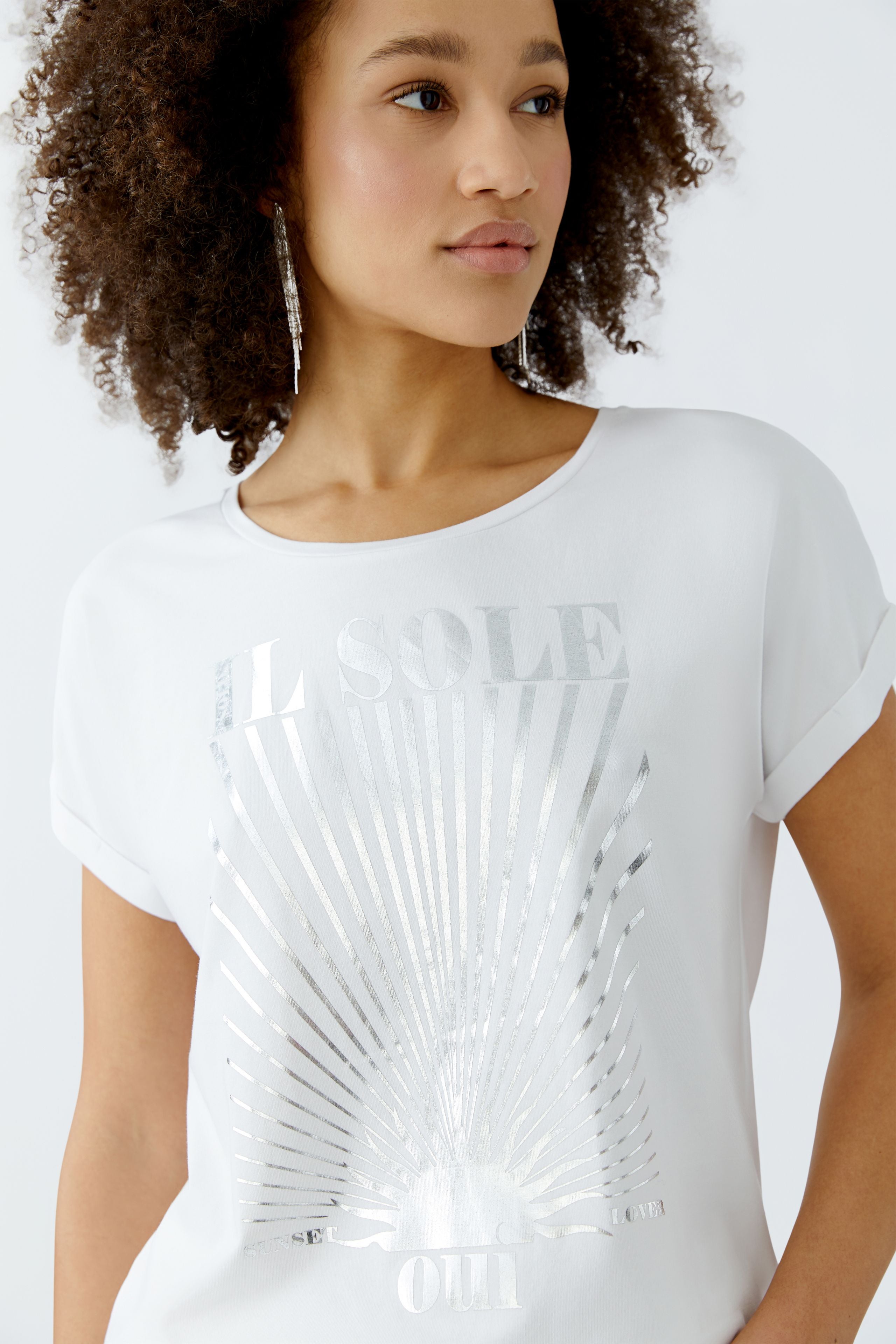 Optic White Front Print T-Shirt - 93103