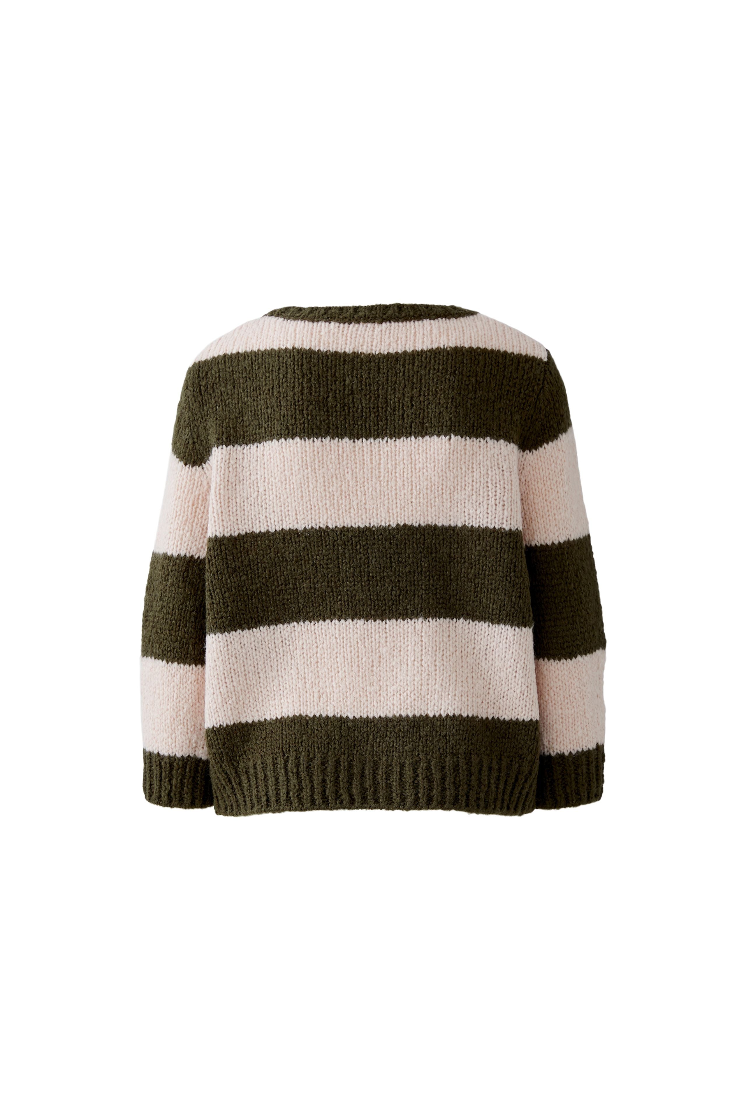 Rose & Khaki Block Stripe Jumper - 94307