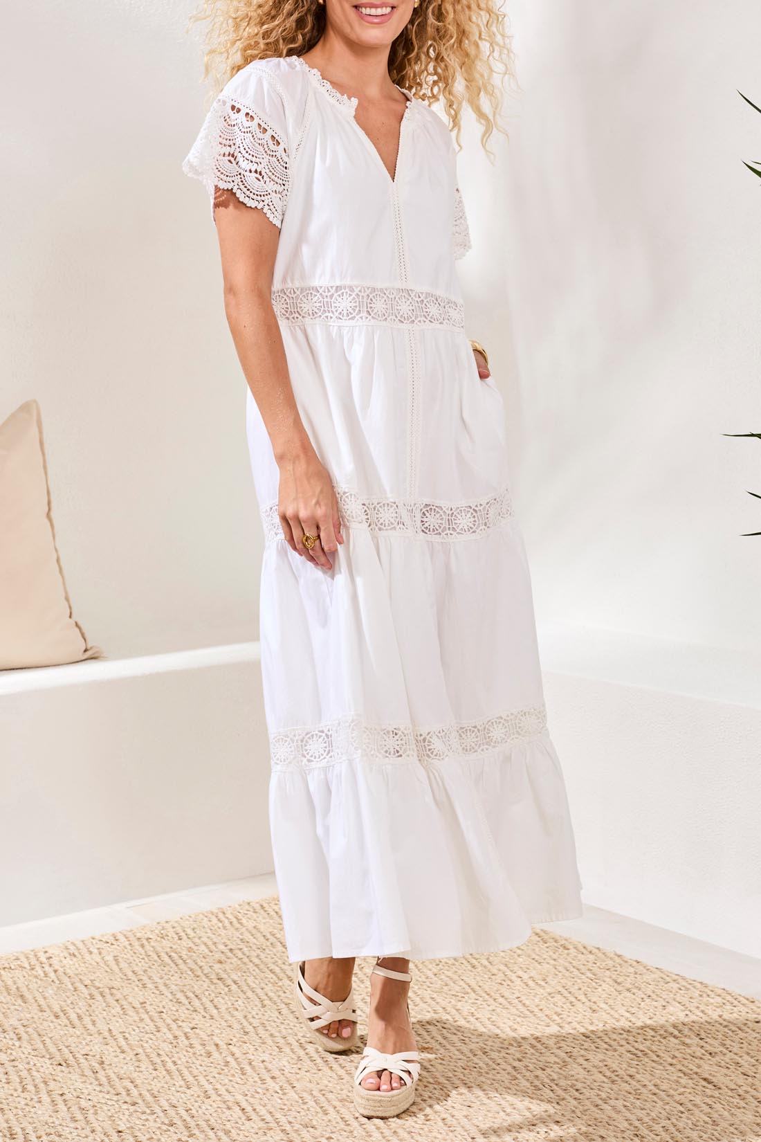 White Maxi Dress - 964O