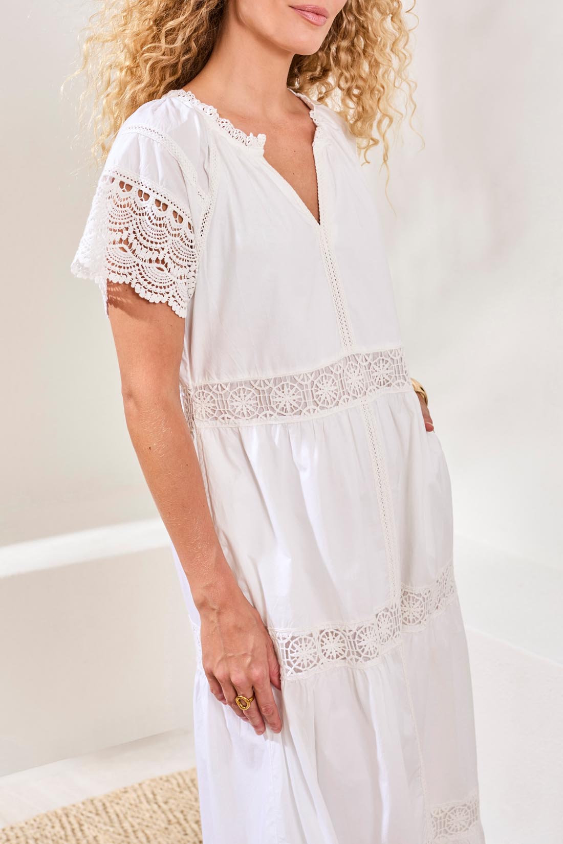 White Maxi Dress - 964O