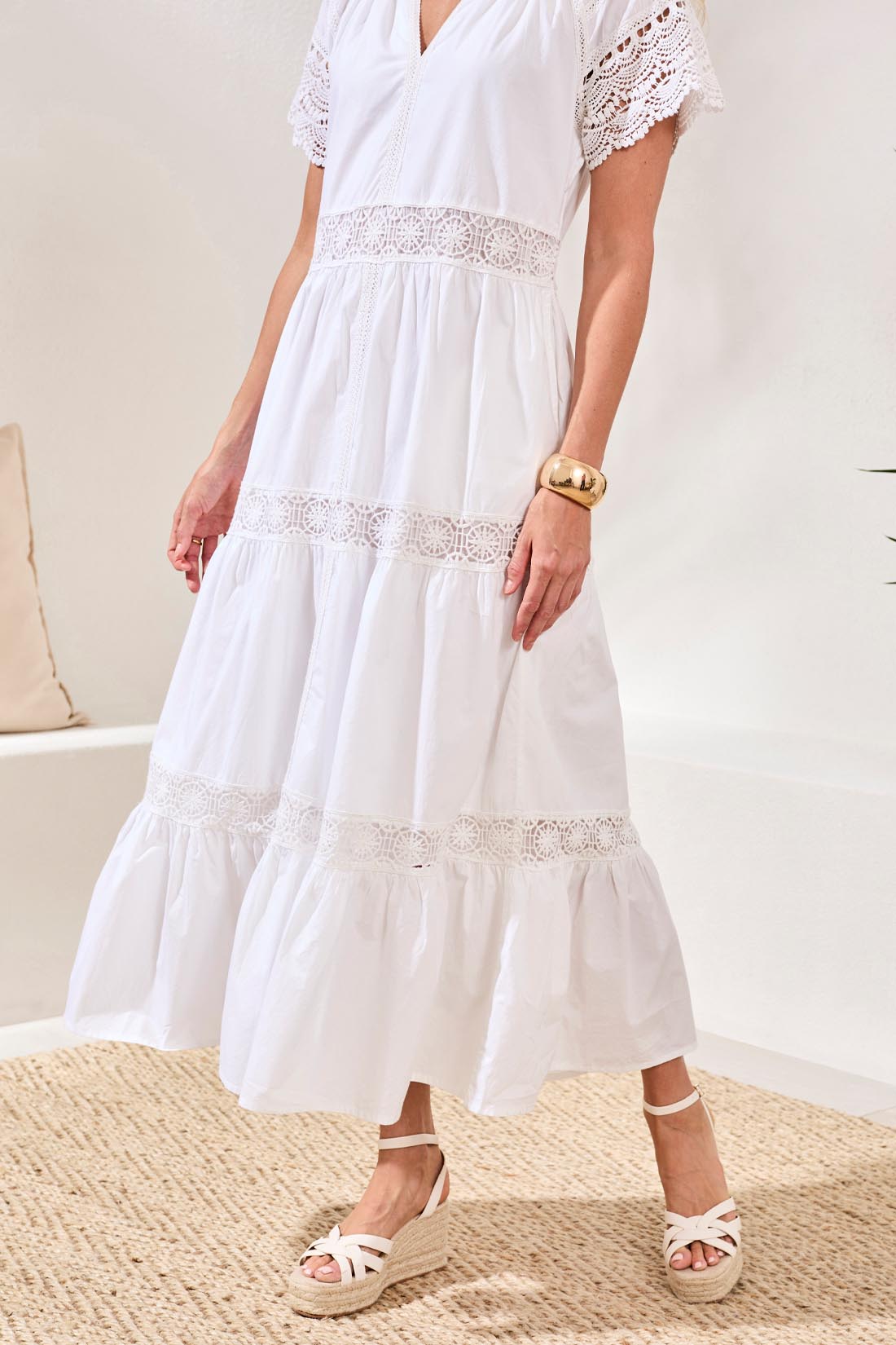 White Maxi Dress - 964O