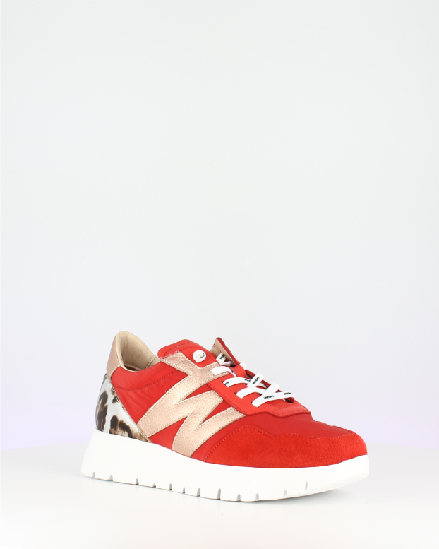 Red & Animal Print Trainers - A-24100