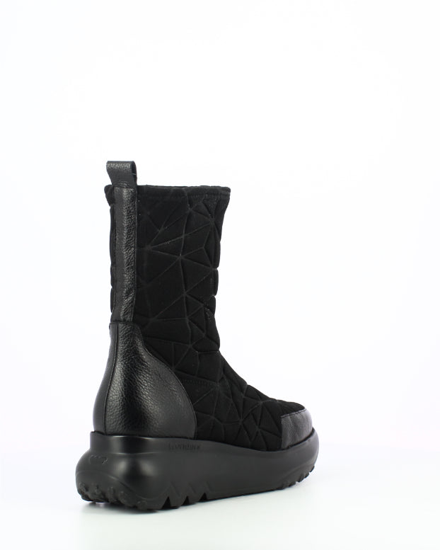 Wild Black Wafer Boots - A-4012