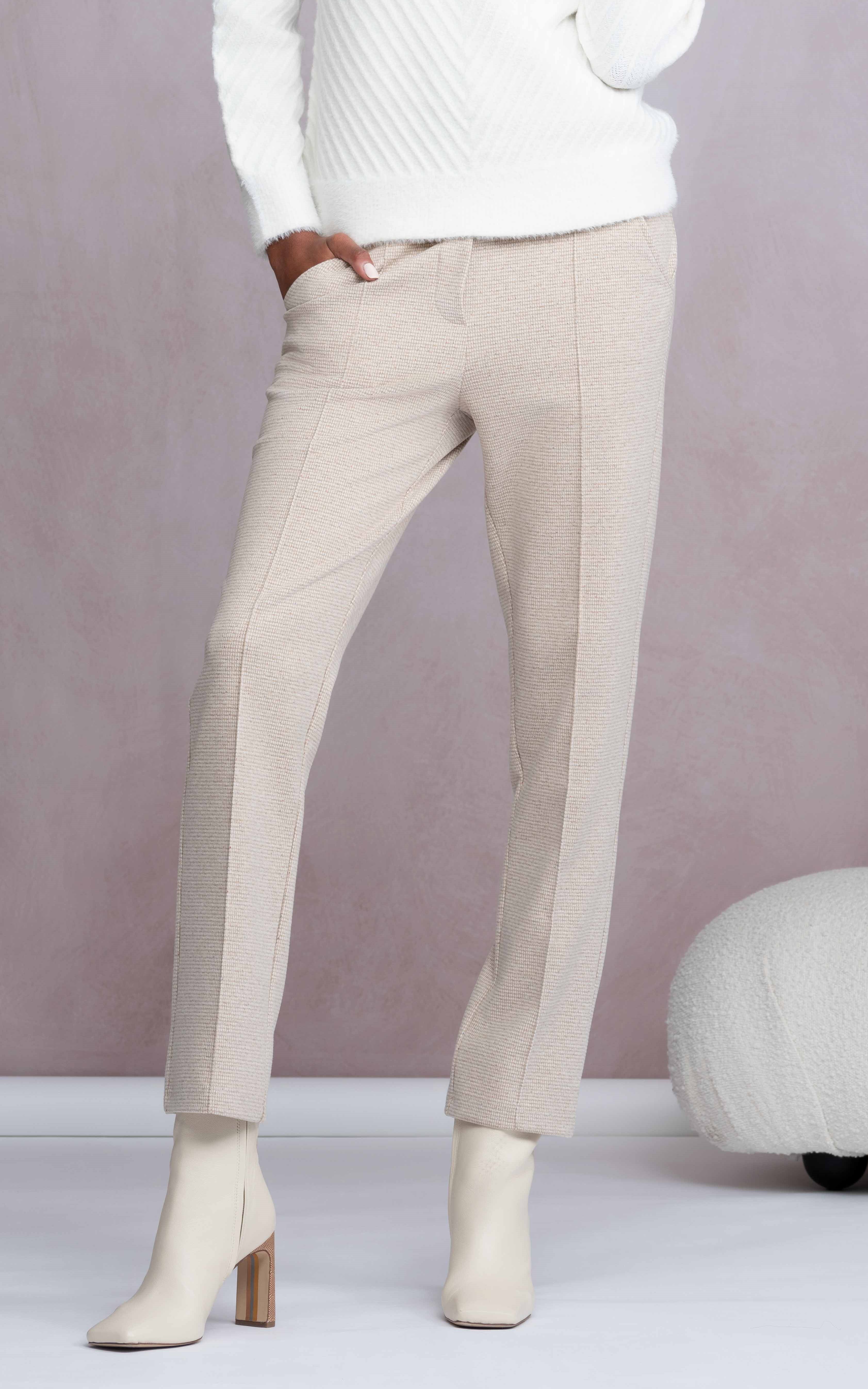Camel Pull On Trousers - A46022