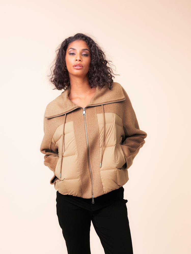 Camel Zip Jacket - A48156