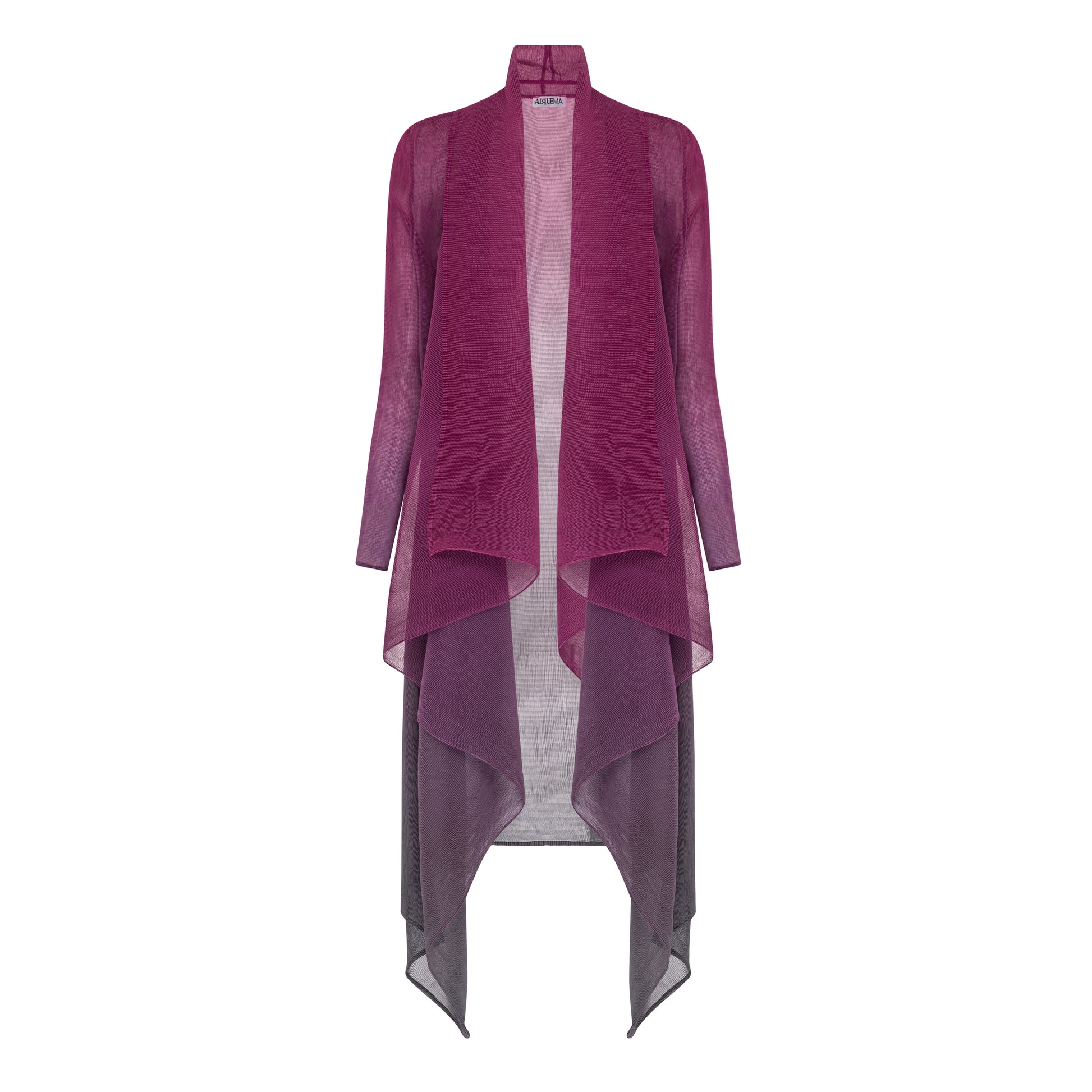 Fuchsia Ombre Collare Coat - AC2402