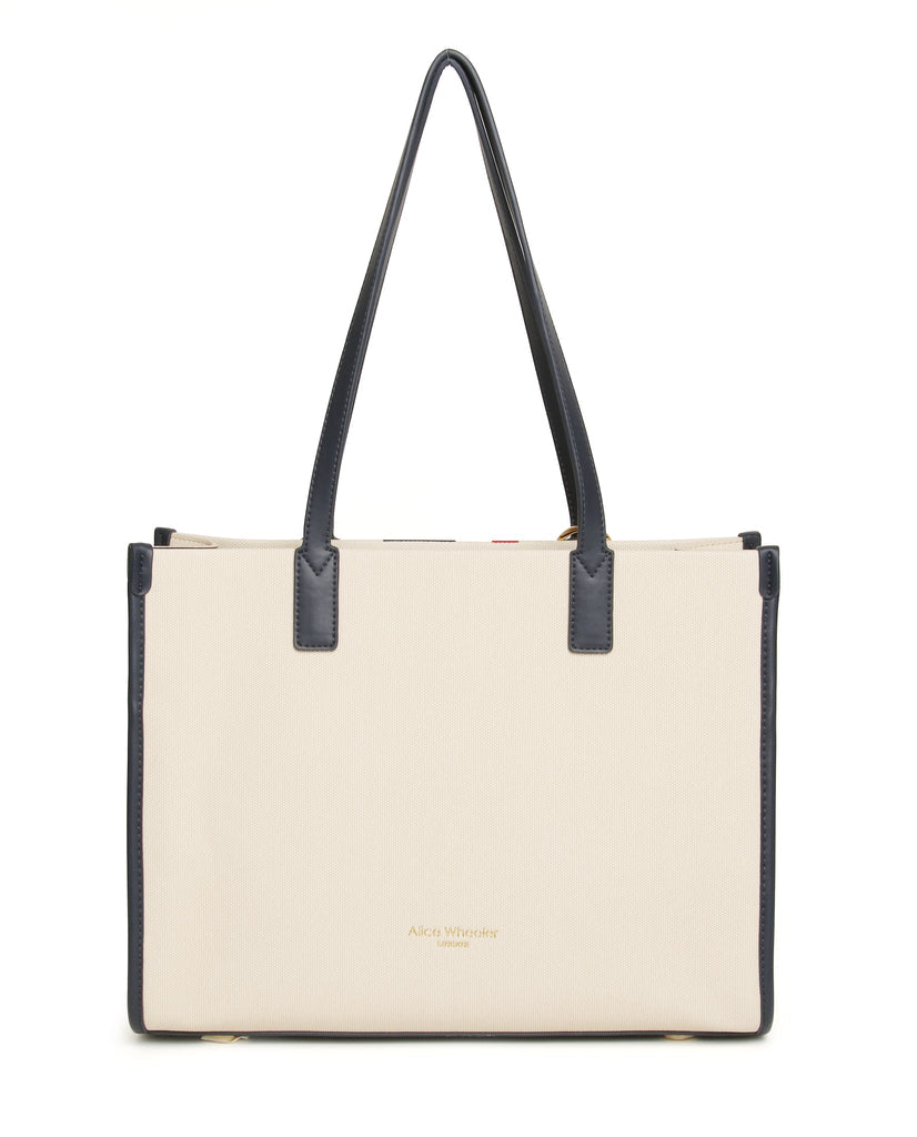 Navy Stripe Amalfi Tote Bag - AW6121