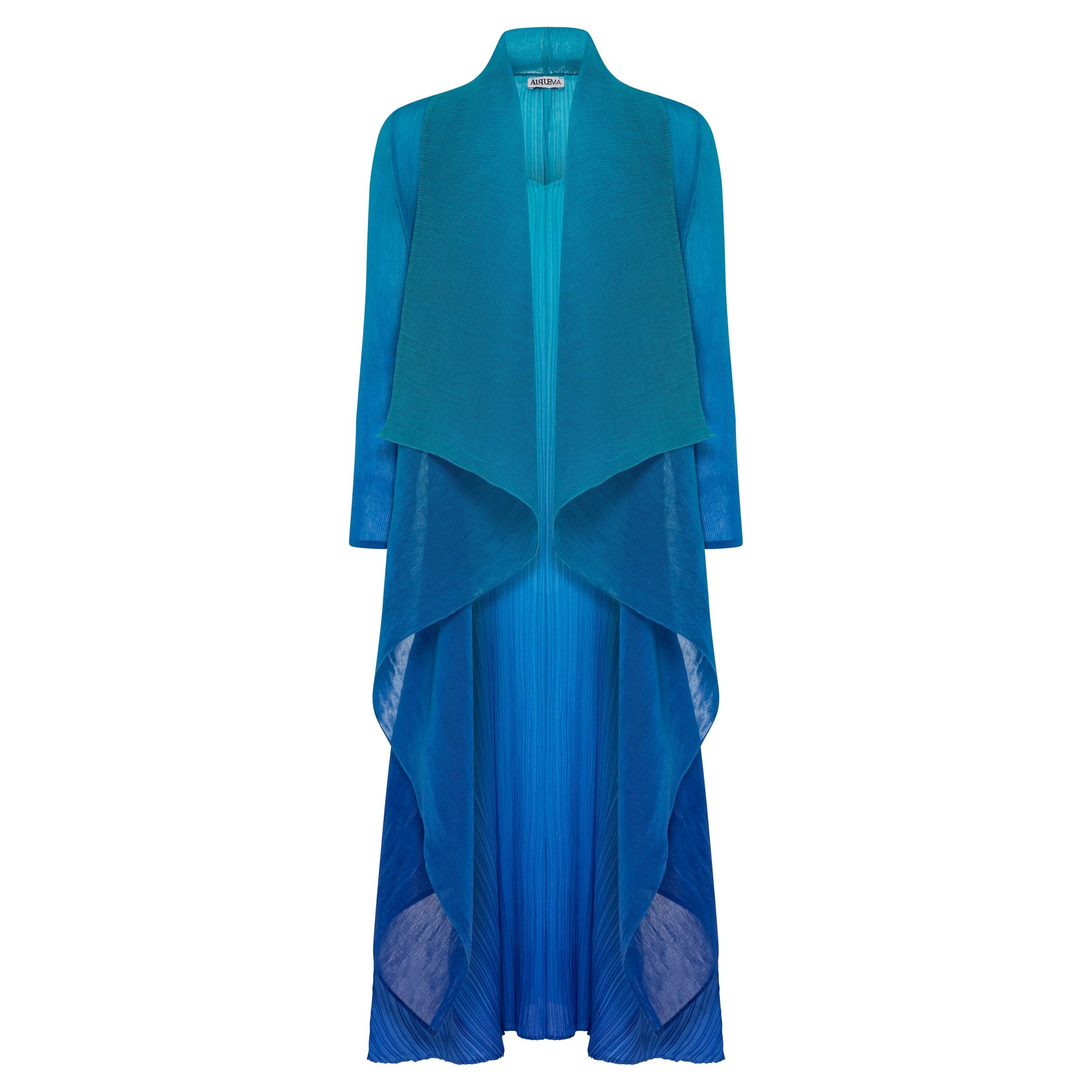 Aqua Royal Estrella Dress & Collare Coat