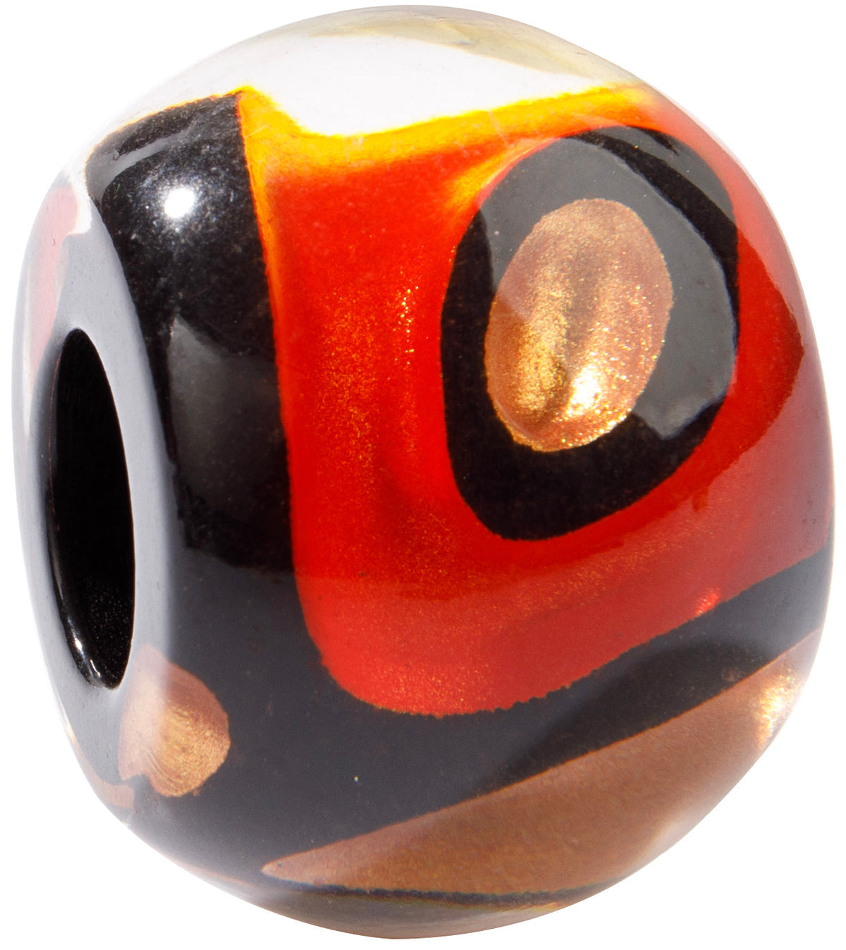 Bliss Butterfly Orange Glitz Bead