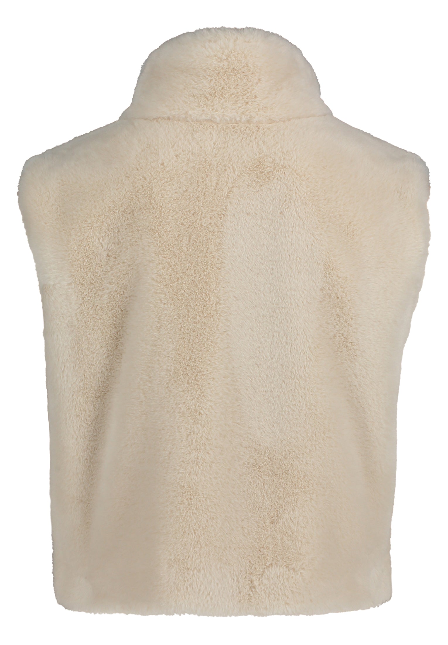 Pastel Sand Faux Fur Gilet - 7241