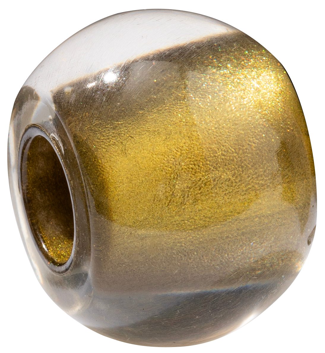 Bliss Green Gold Foil Glitz Bead