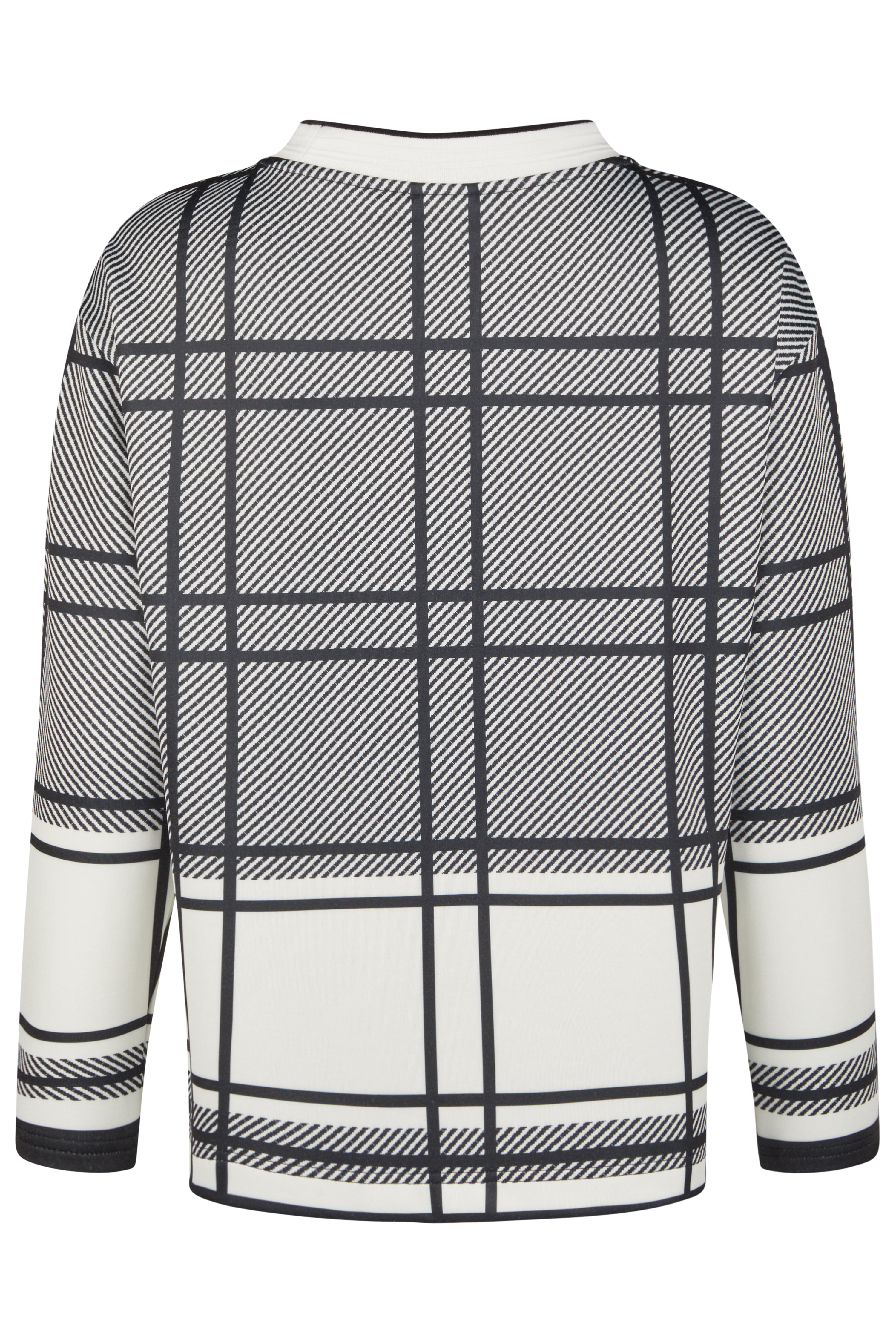 Off White Check Drawstring Top - 35590052