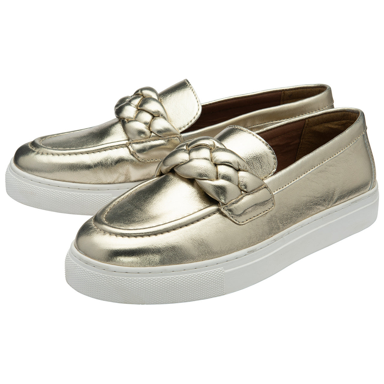 Bertie Gold Loafers - ULS518