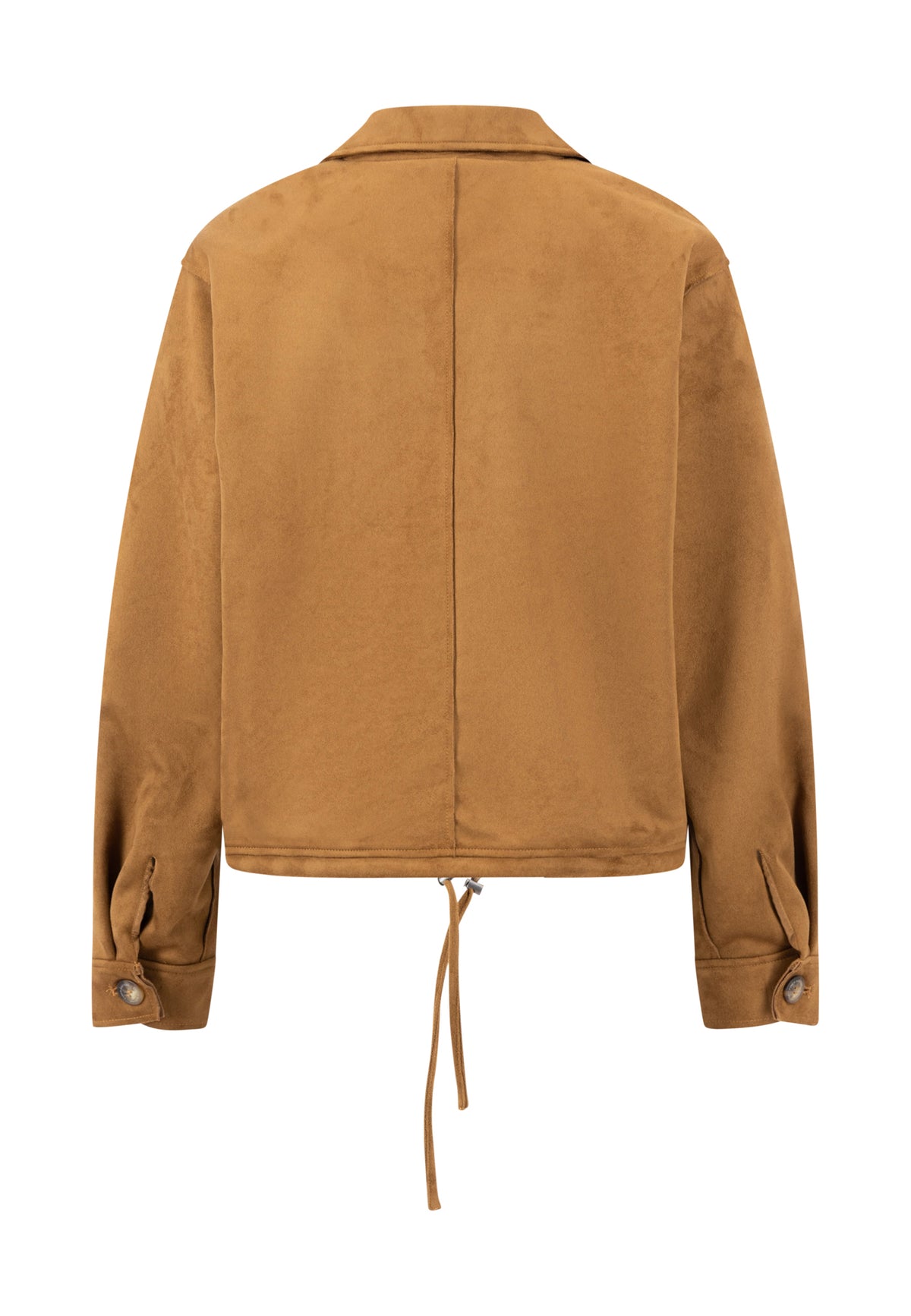 Salted Caramel Faux Suede Jacket - 26085832
