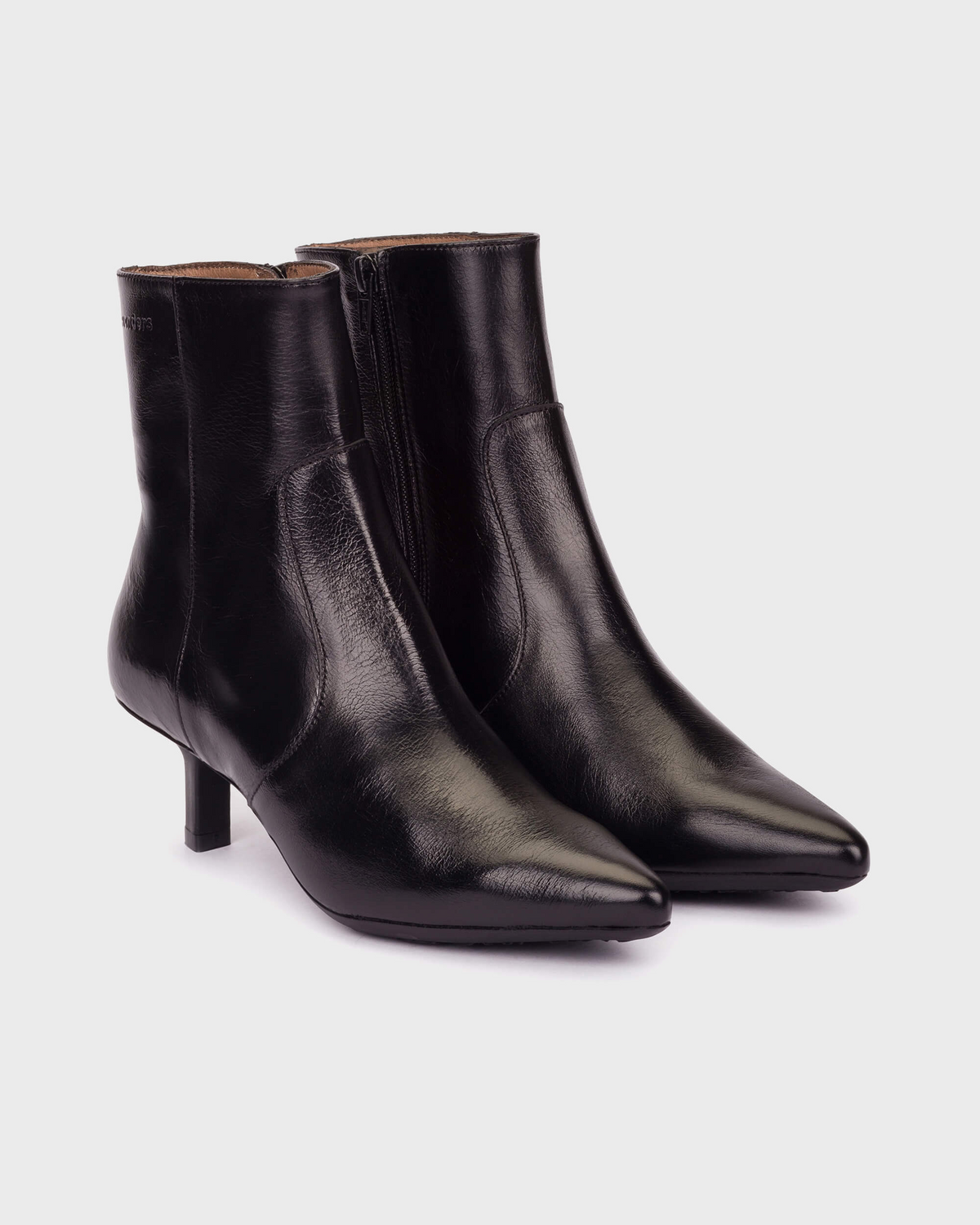 Talis Black Kitten Heel Boots - G-7111
