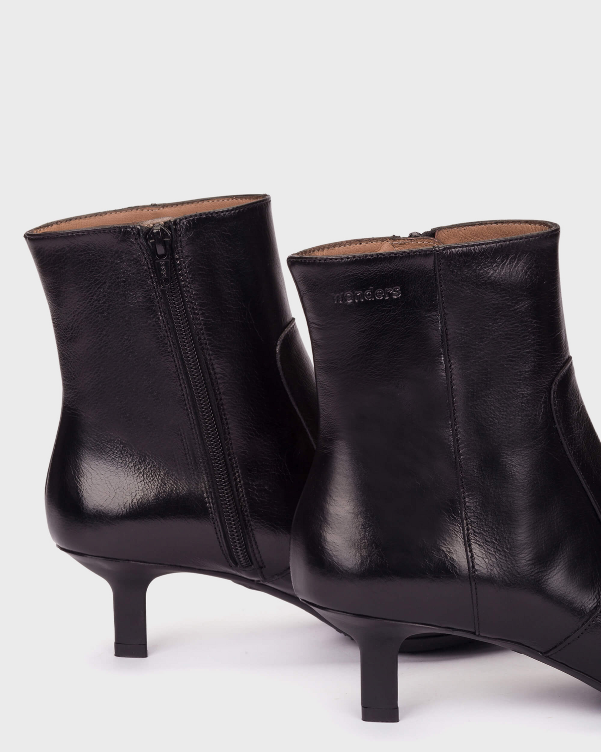 Talis Black Kitten Heel Boots - G-7111