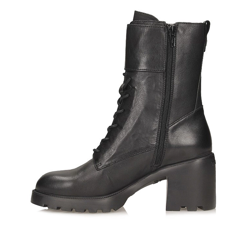 Bulut Black Buckle Boots - G-7204
