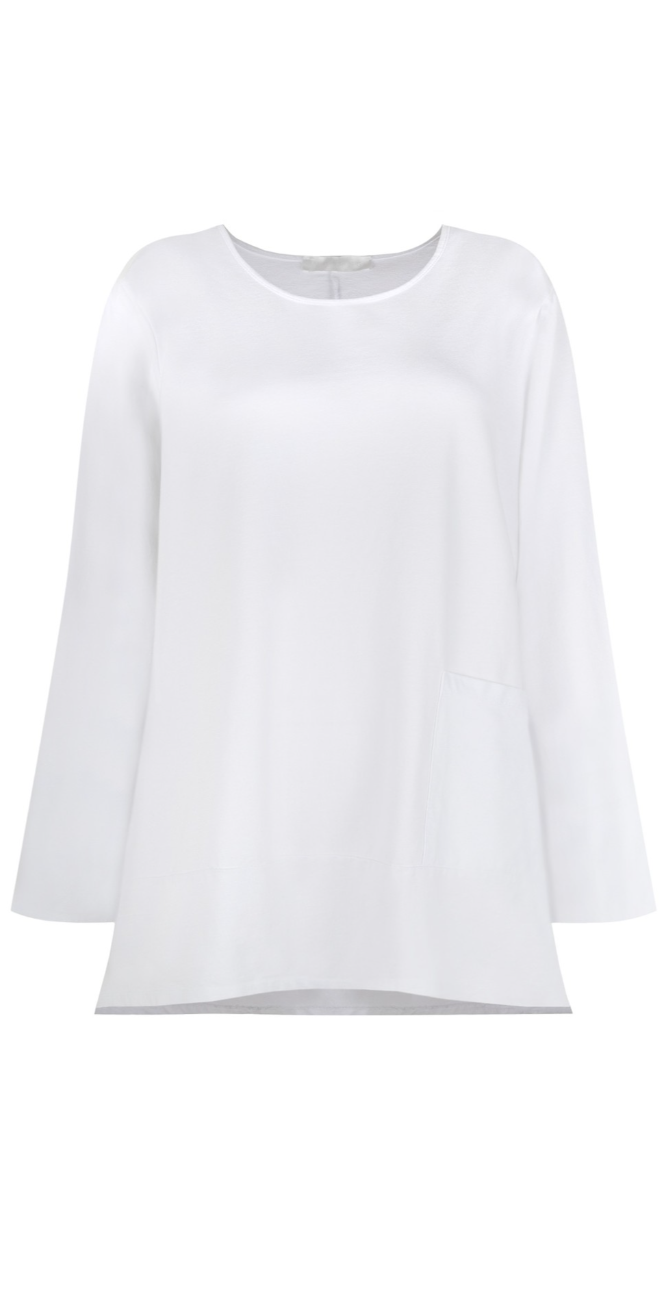 Georgie White Oversized Top