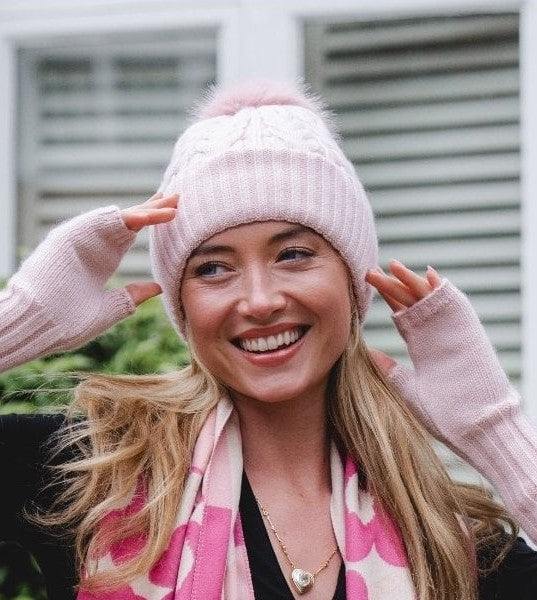 Pink Pom Pom Hat - HAT61