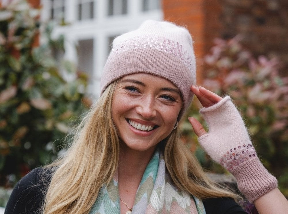 Pink Sequin Hat - HAT62