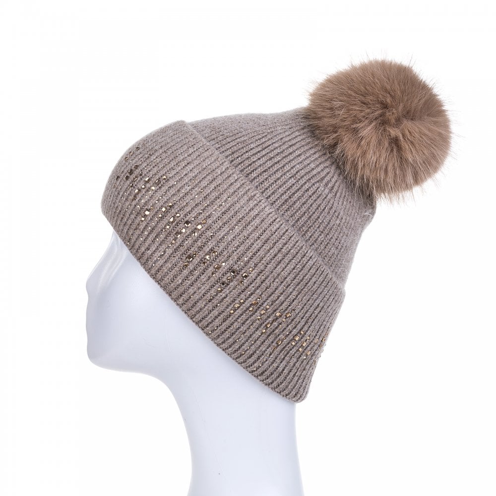 Cappuccino Diamante Hat - HAT64