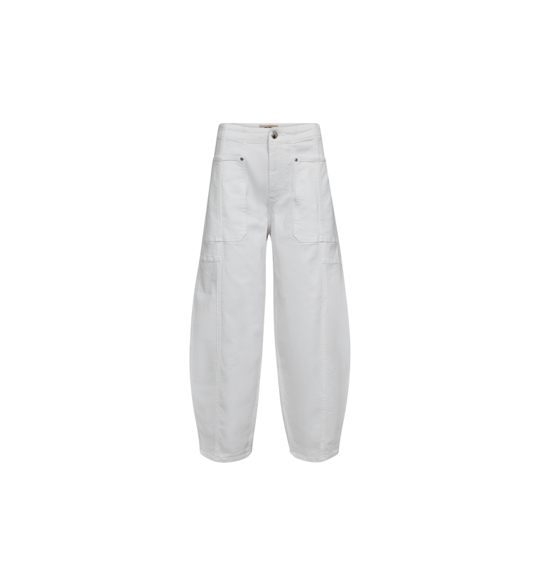 White Rosy Bianco Barrel Jeans - 179920