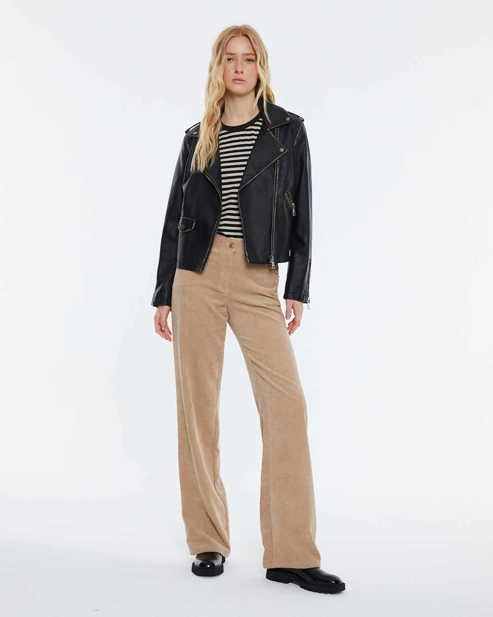 Black Biker Jacket 5050