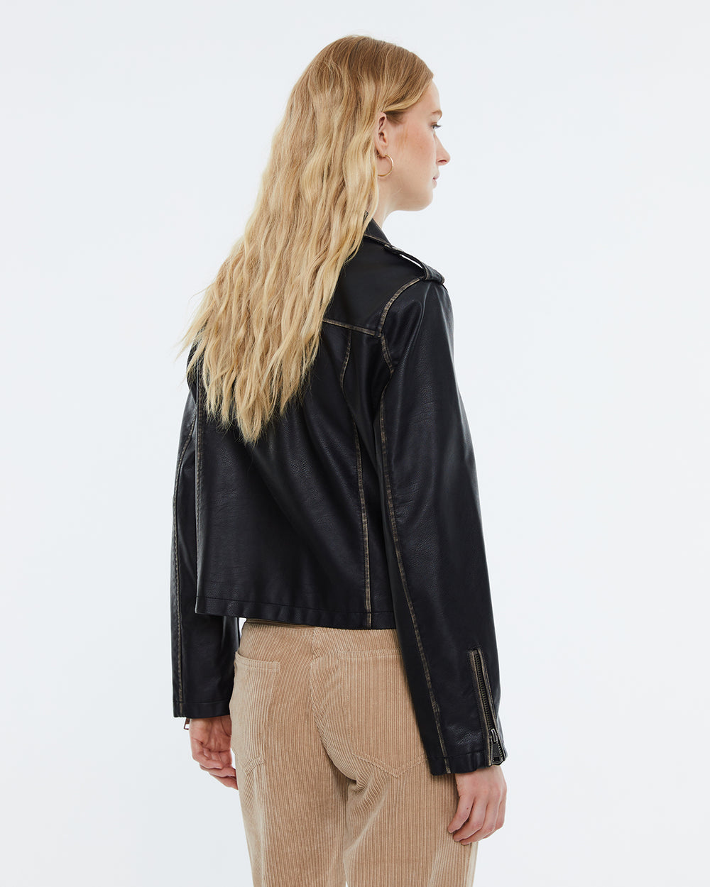 Black Biker Jacket 5050