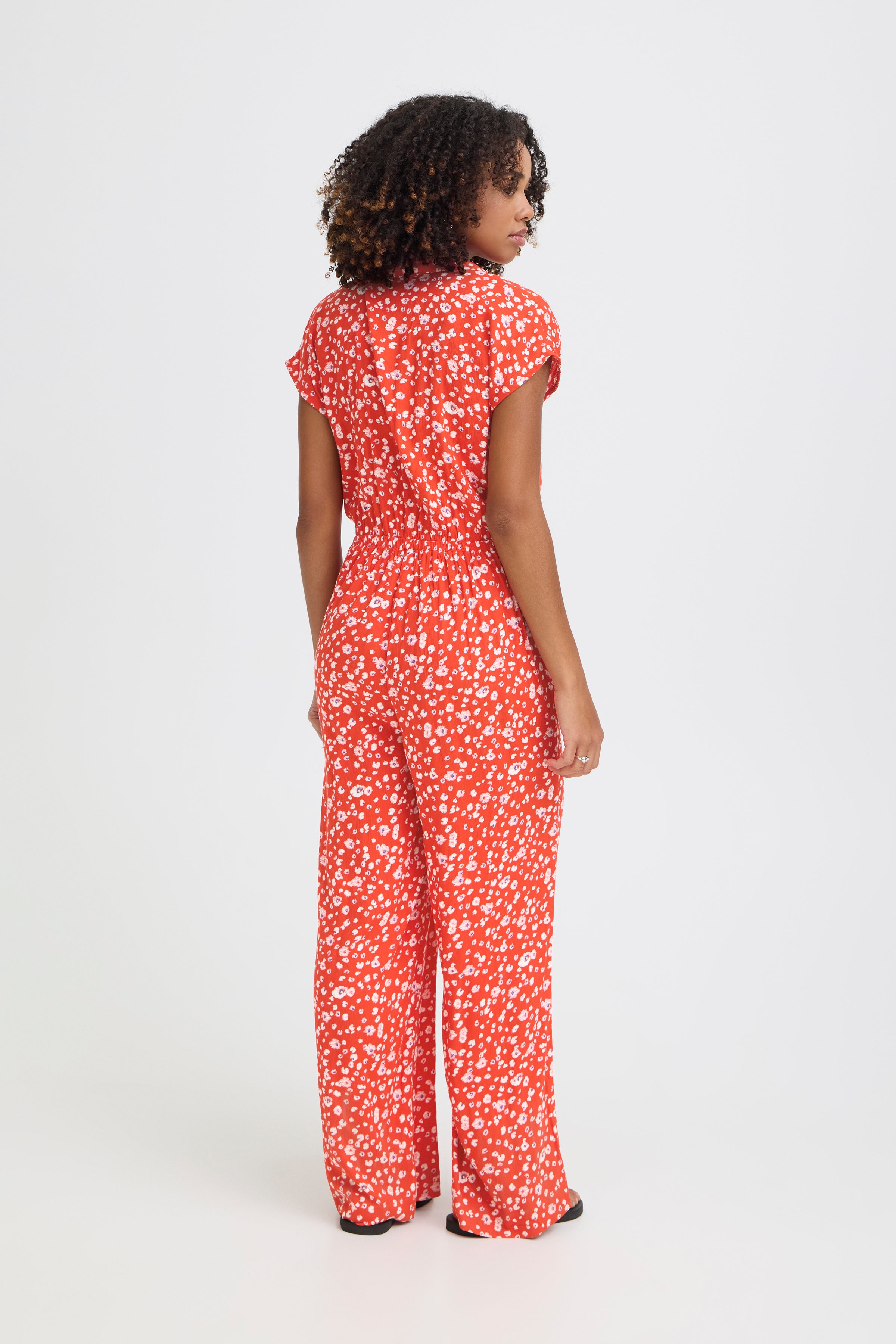 Marrakech Fiery Red Flower Jumpsuit - 20125573