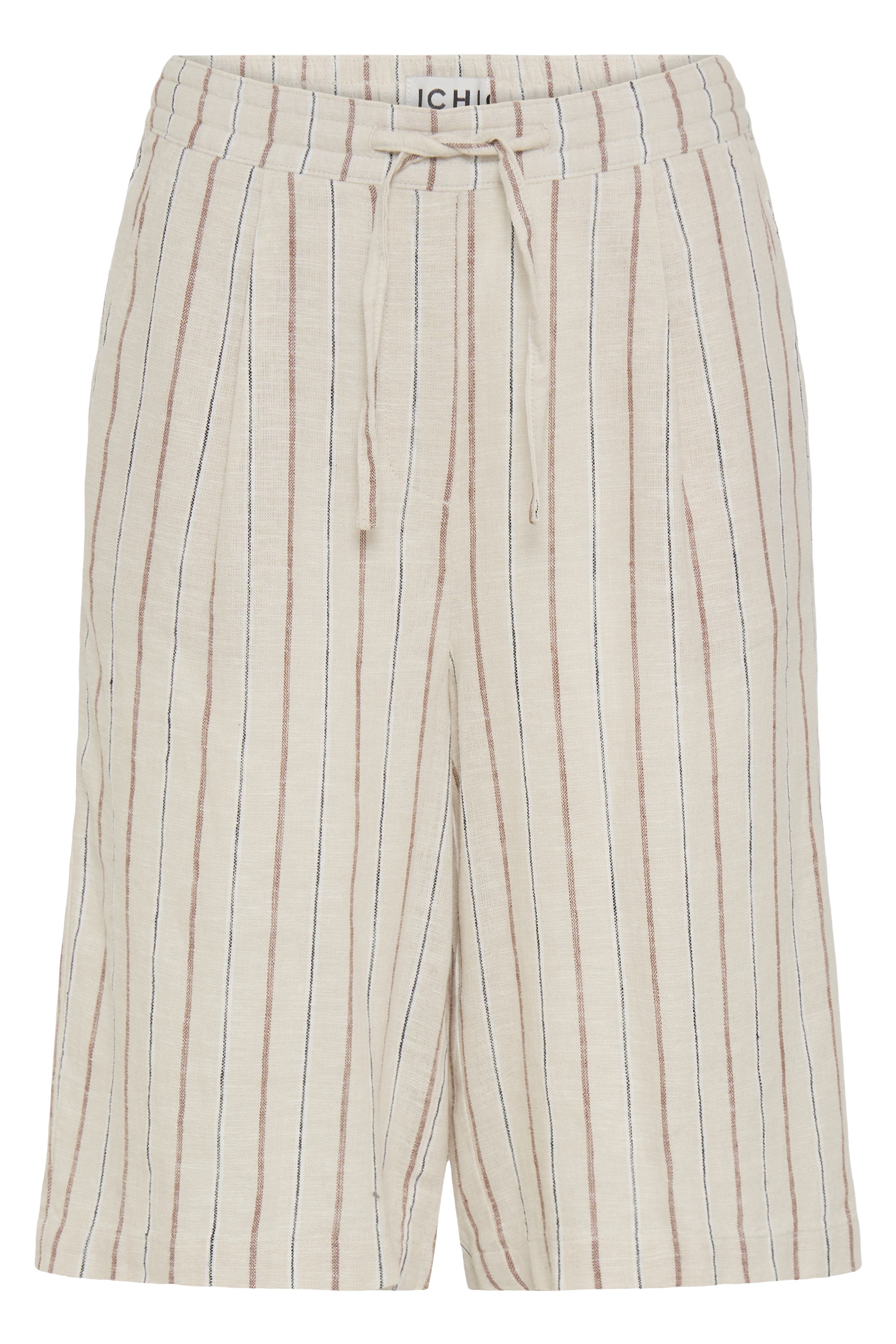 Linno Brown Stripe Shorts - 20122918