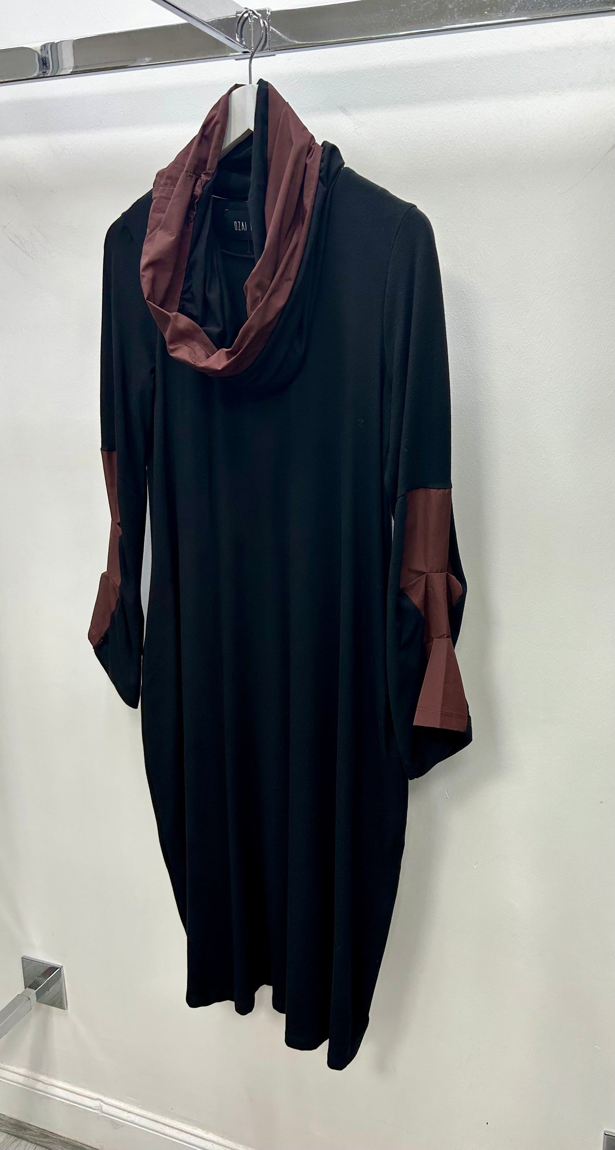 Wine Block Dress - 777030