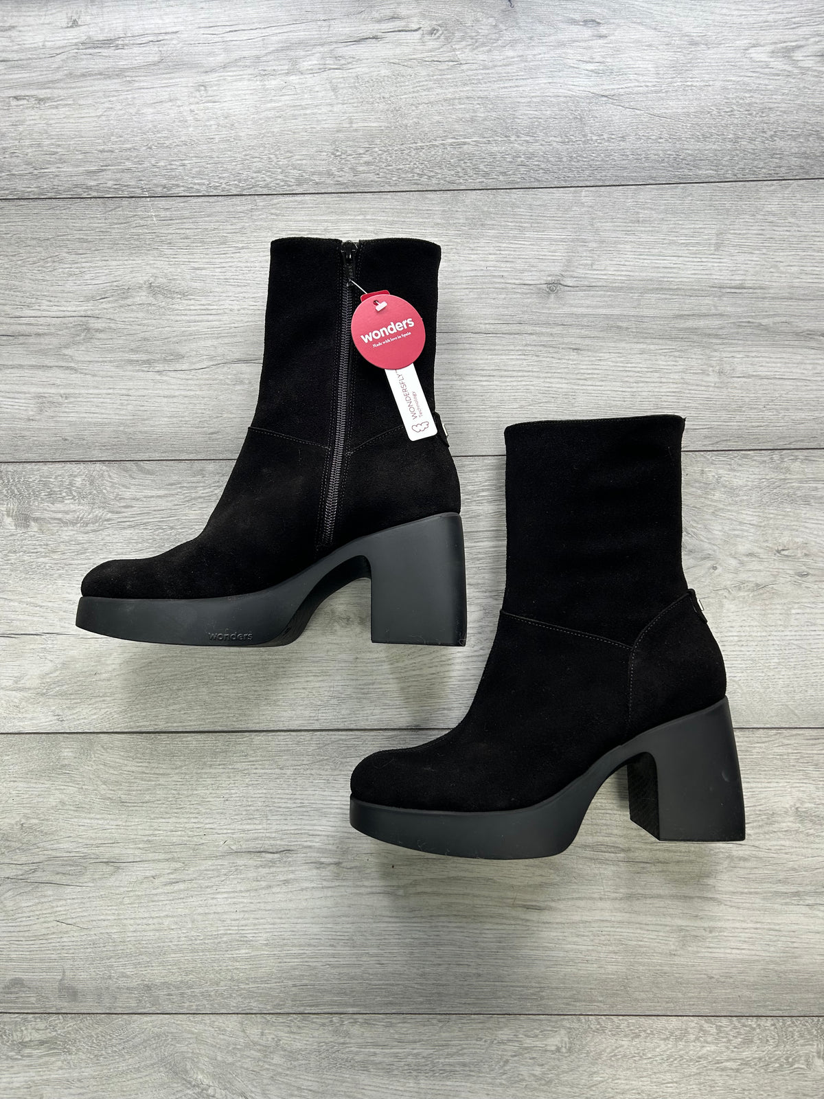 Black Heeled Ankle Boot - H-49101