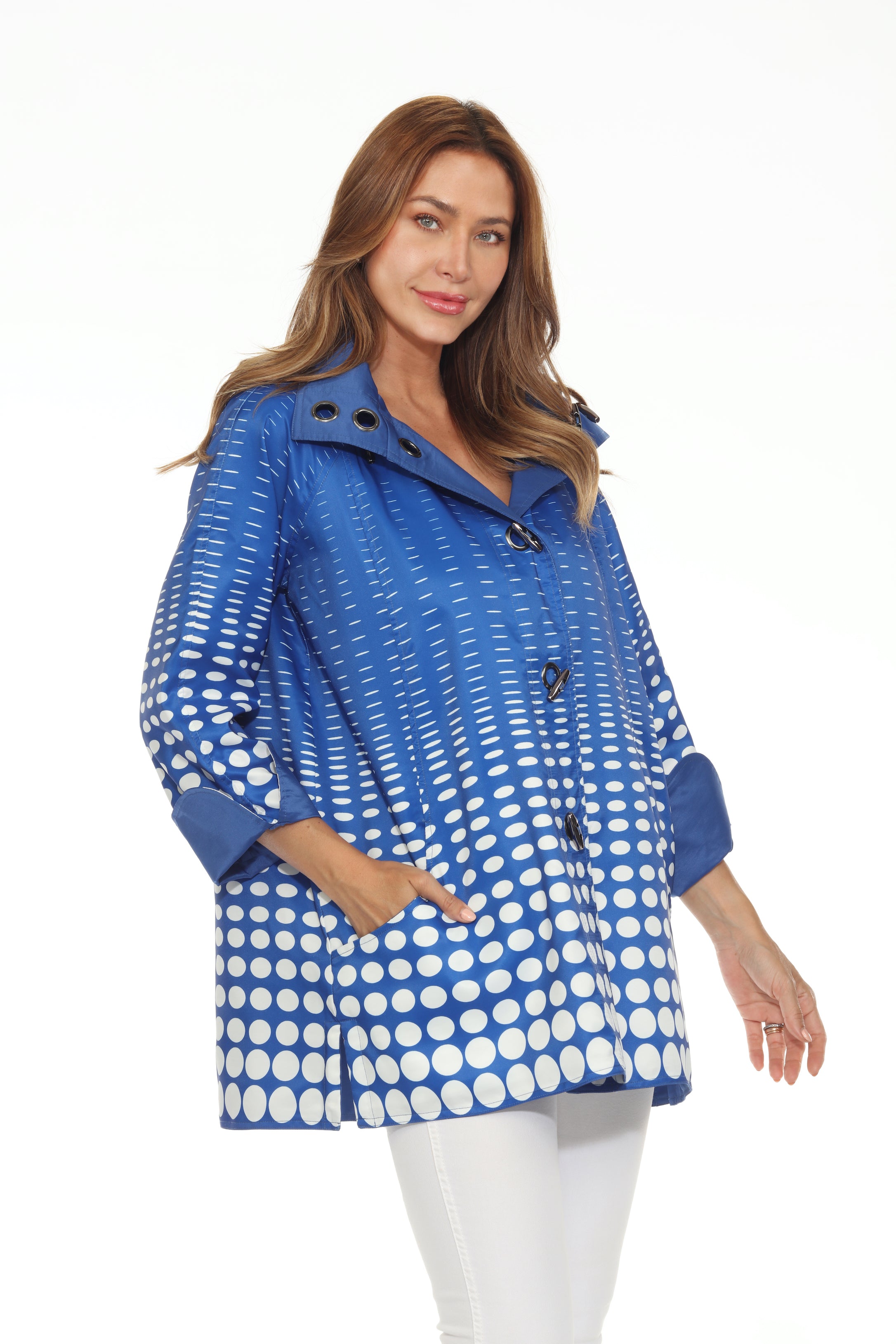 Blue Spots Reversible Jacket - J0239RW-8