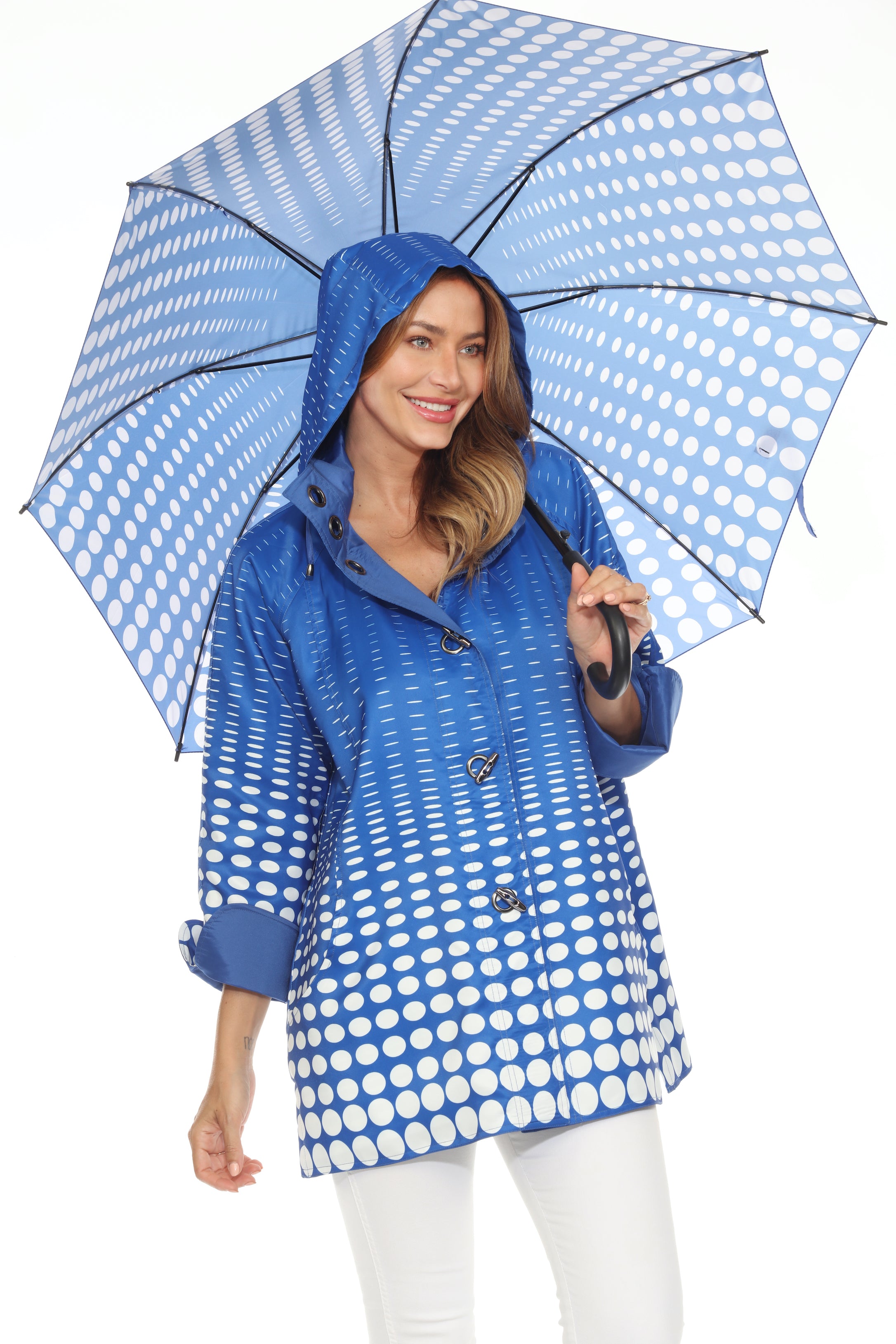 Blue Spots Reversible Jacket - J0239RW-8