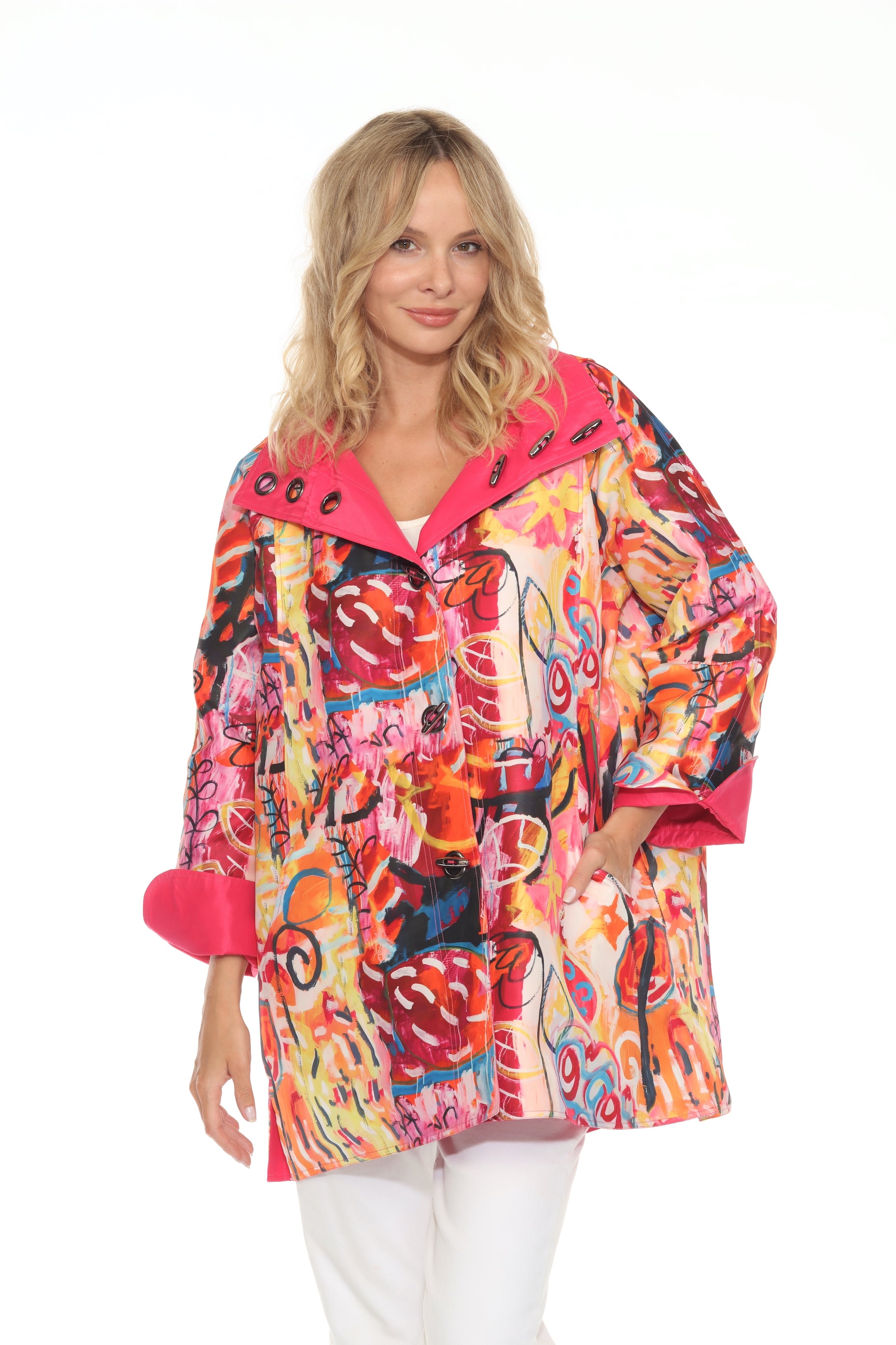 Multicolour Reversible Jacket - J6239RW-3