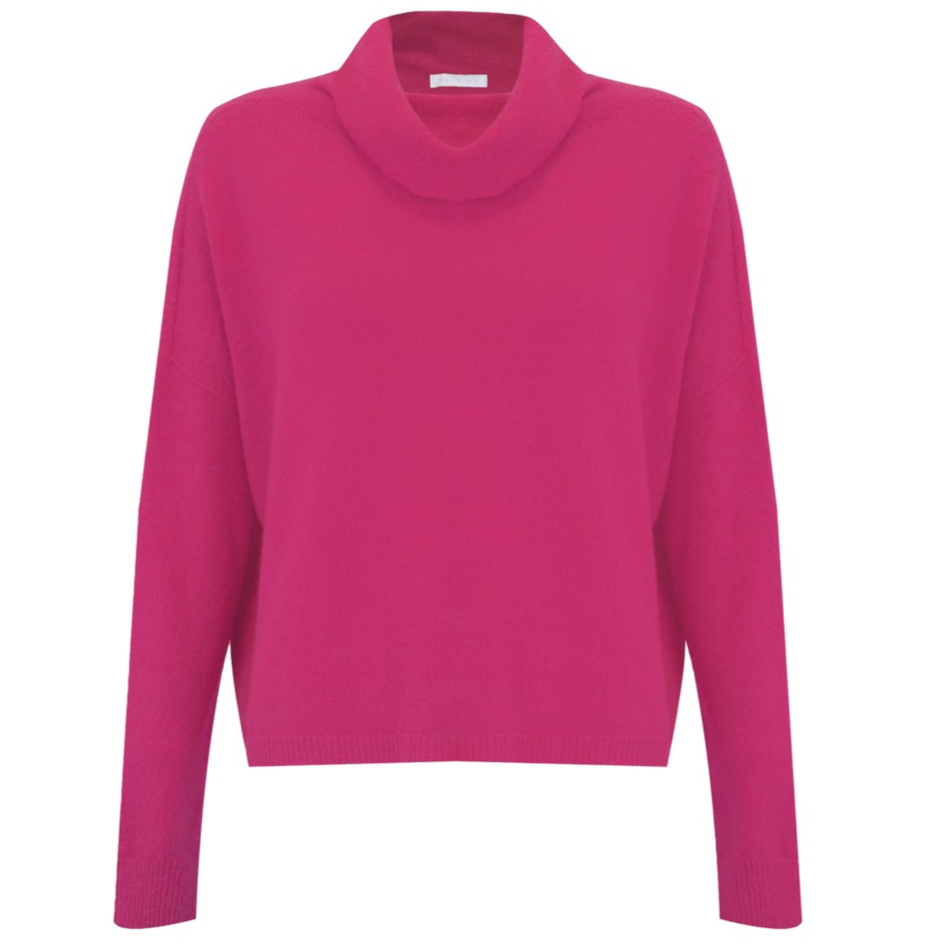 Jannie Cerise Pink Cowl Sweater