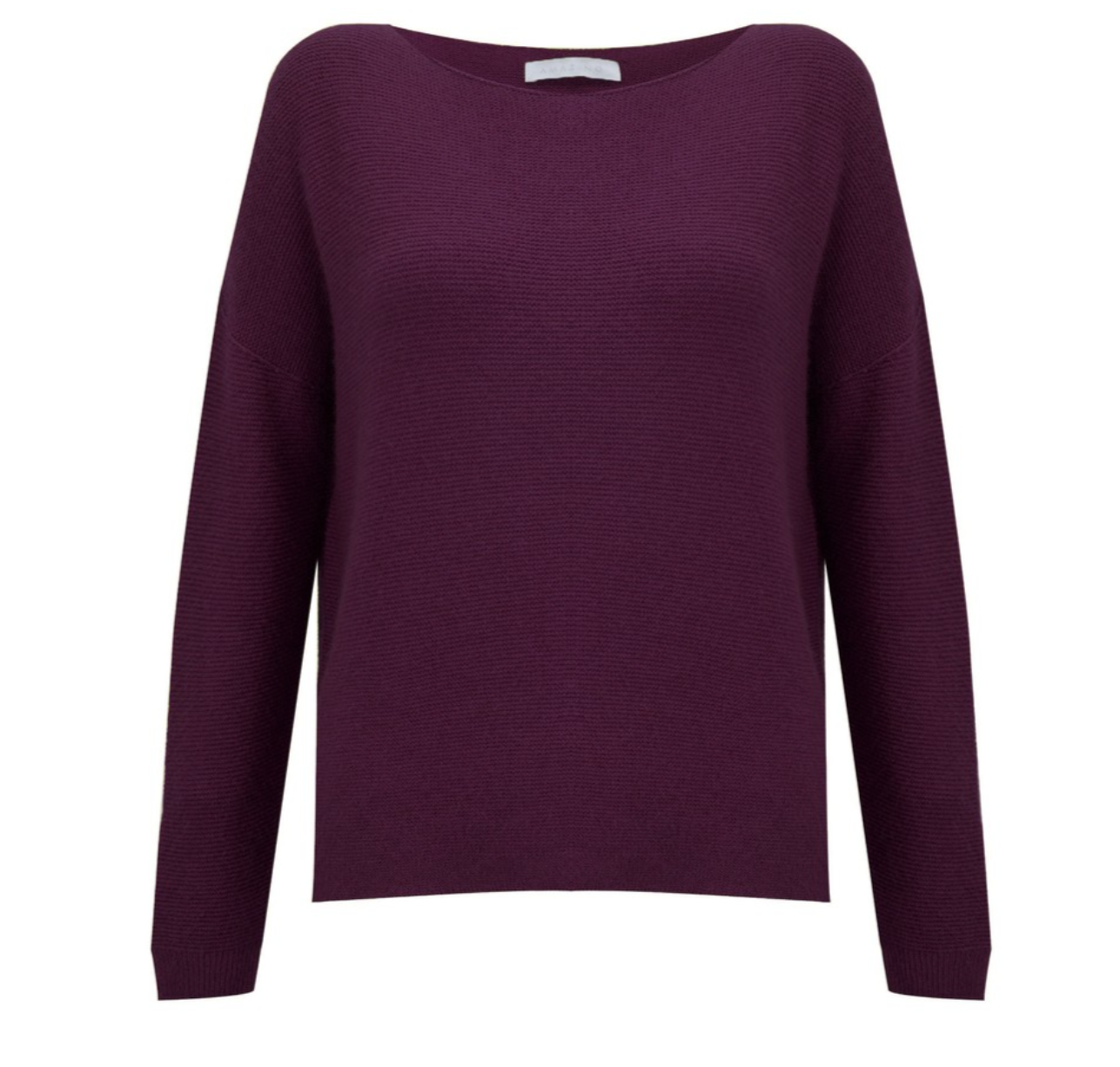 Jenna Plum Fine Rib Sweater
