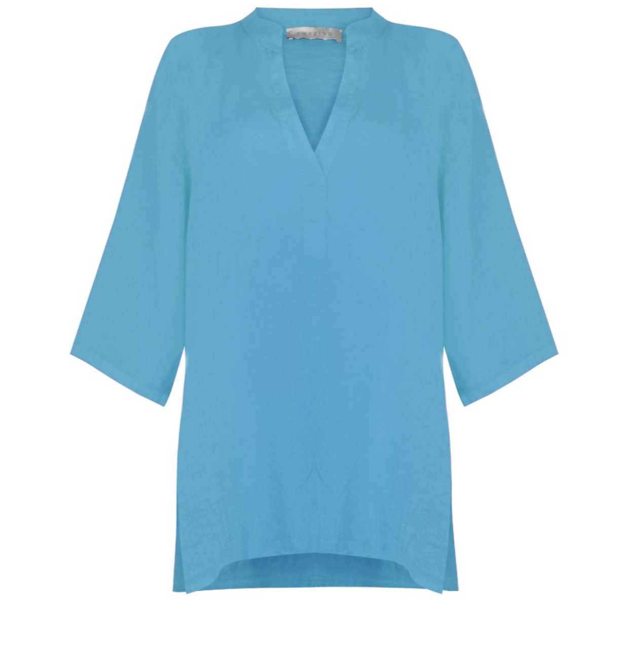 Jenny X Blue Grandad Shirt