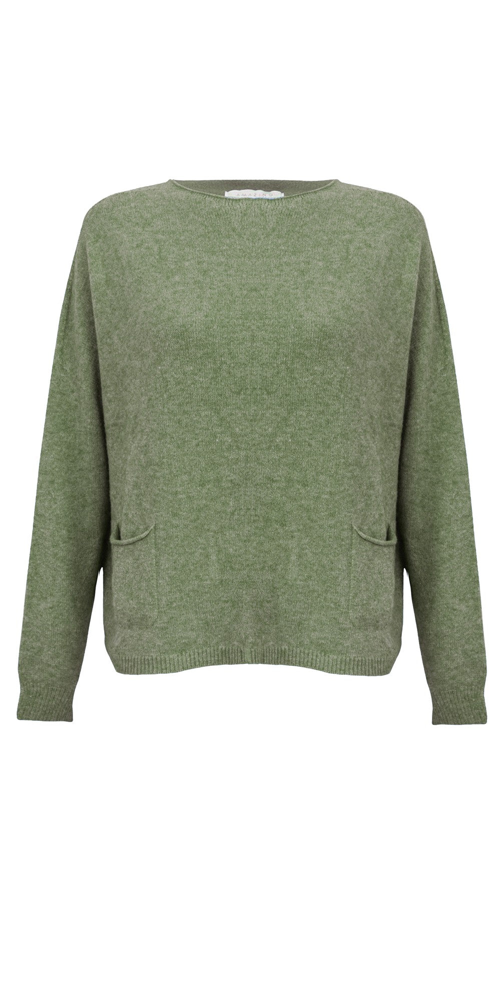 Jodie Olive Pocket Sweater
