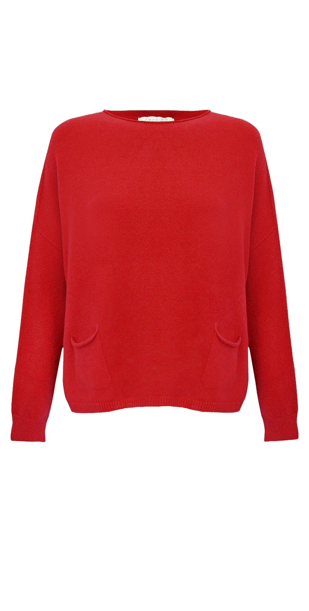 Jodie Red Pocket Sweater