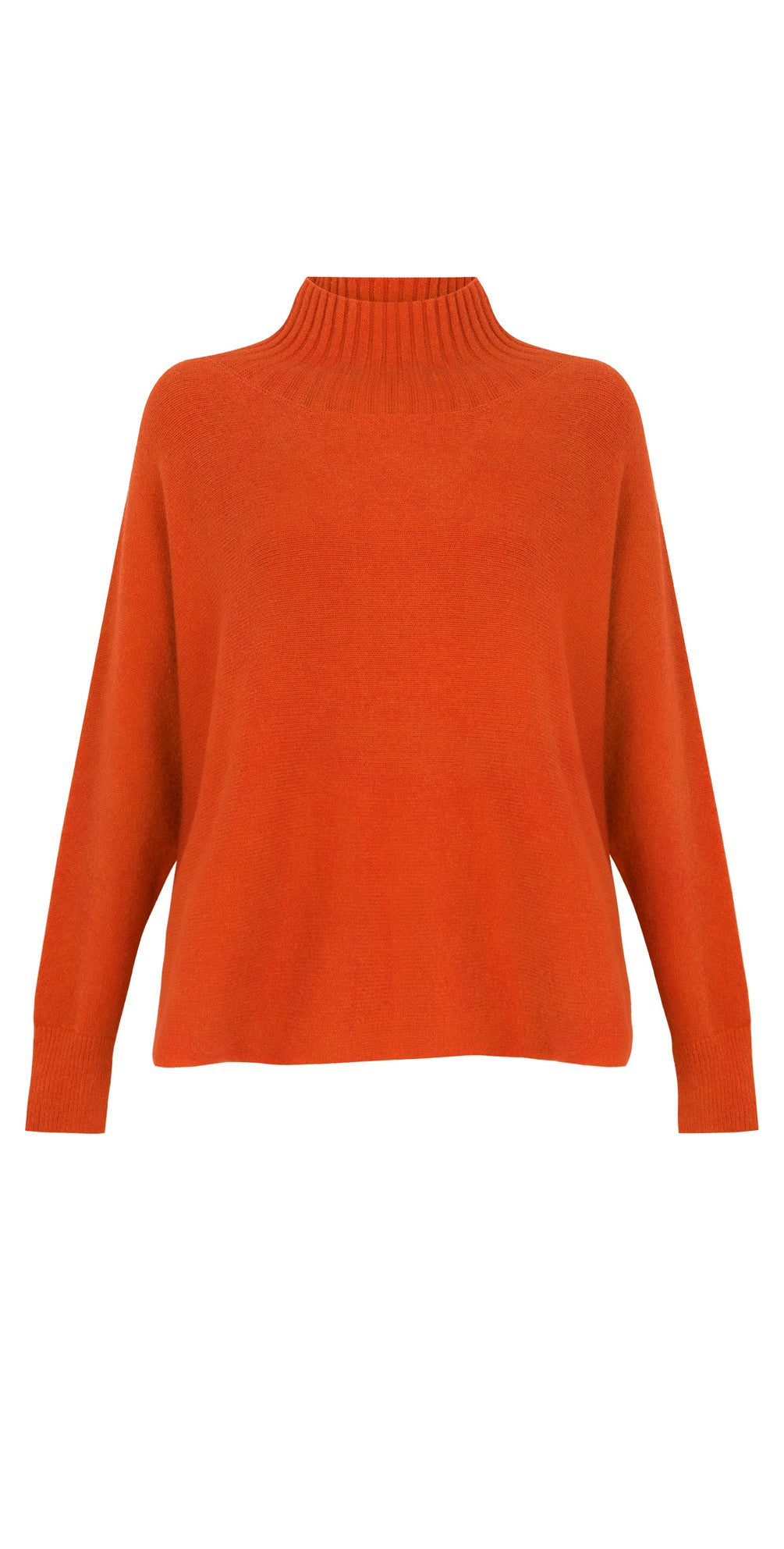 Jolie Orange High Neck Knit