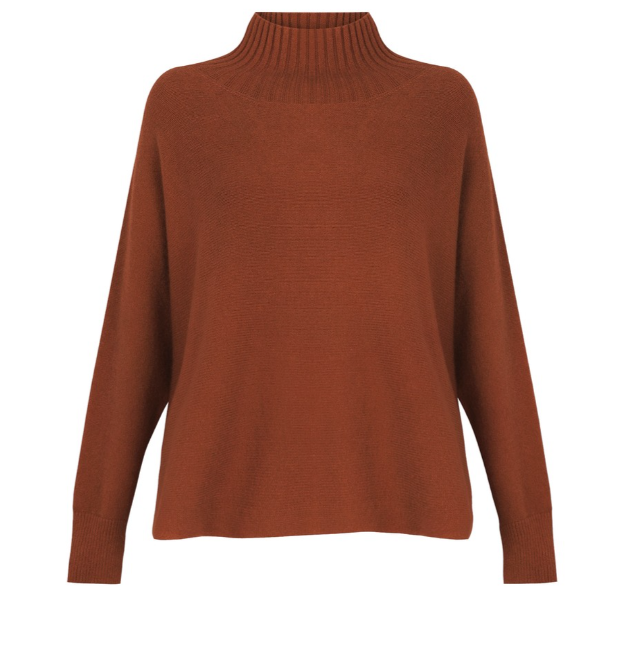 Jolie Rust High Neck Sweater