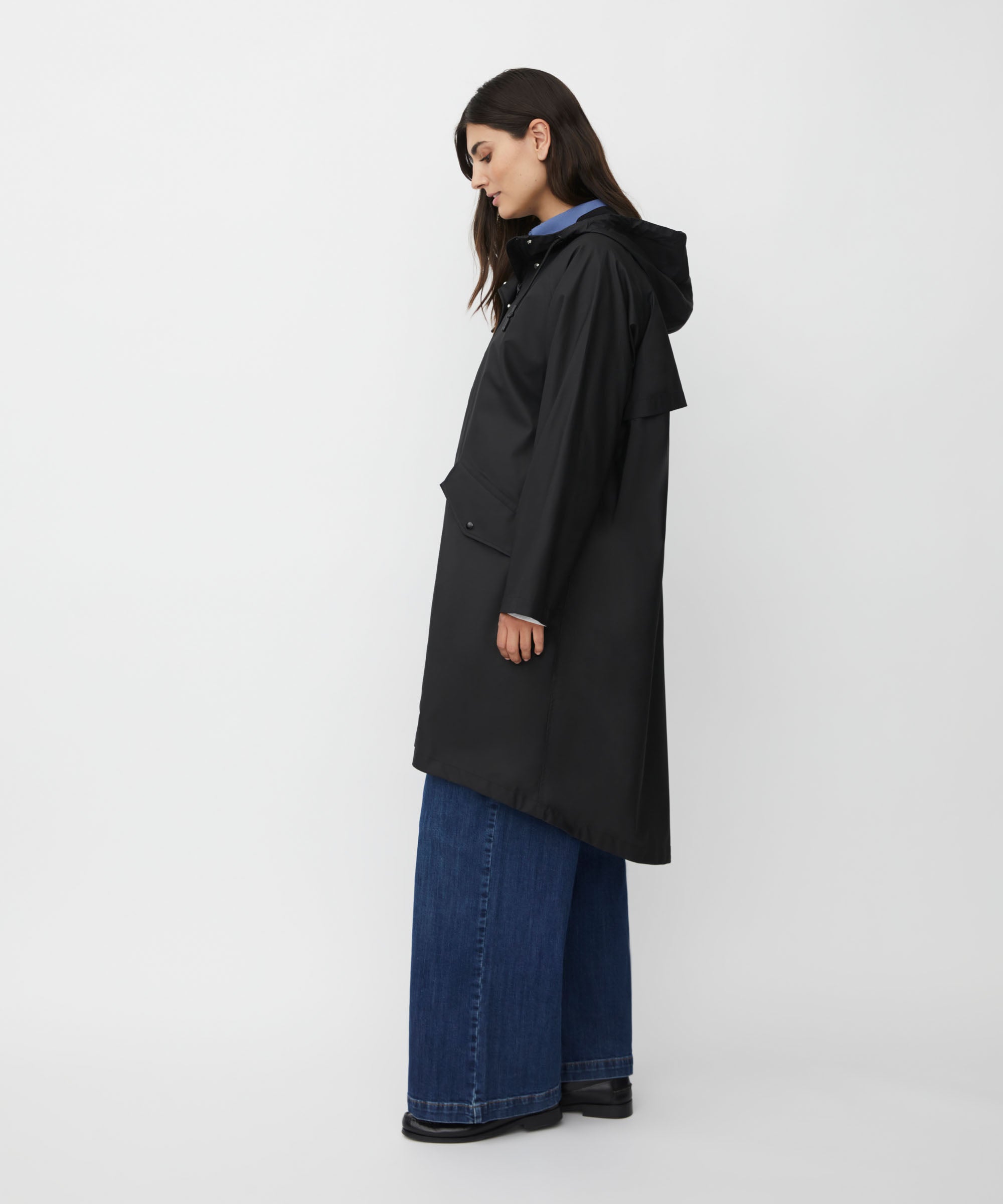 Theia Black Raincoat - 1010287