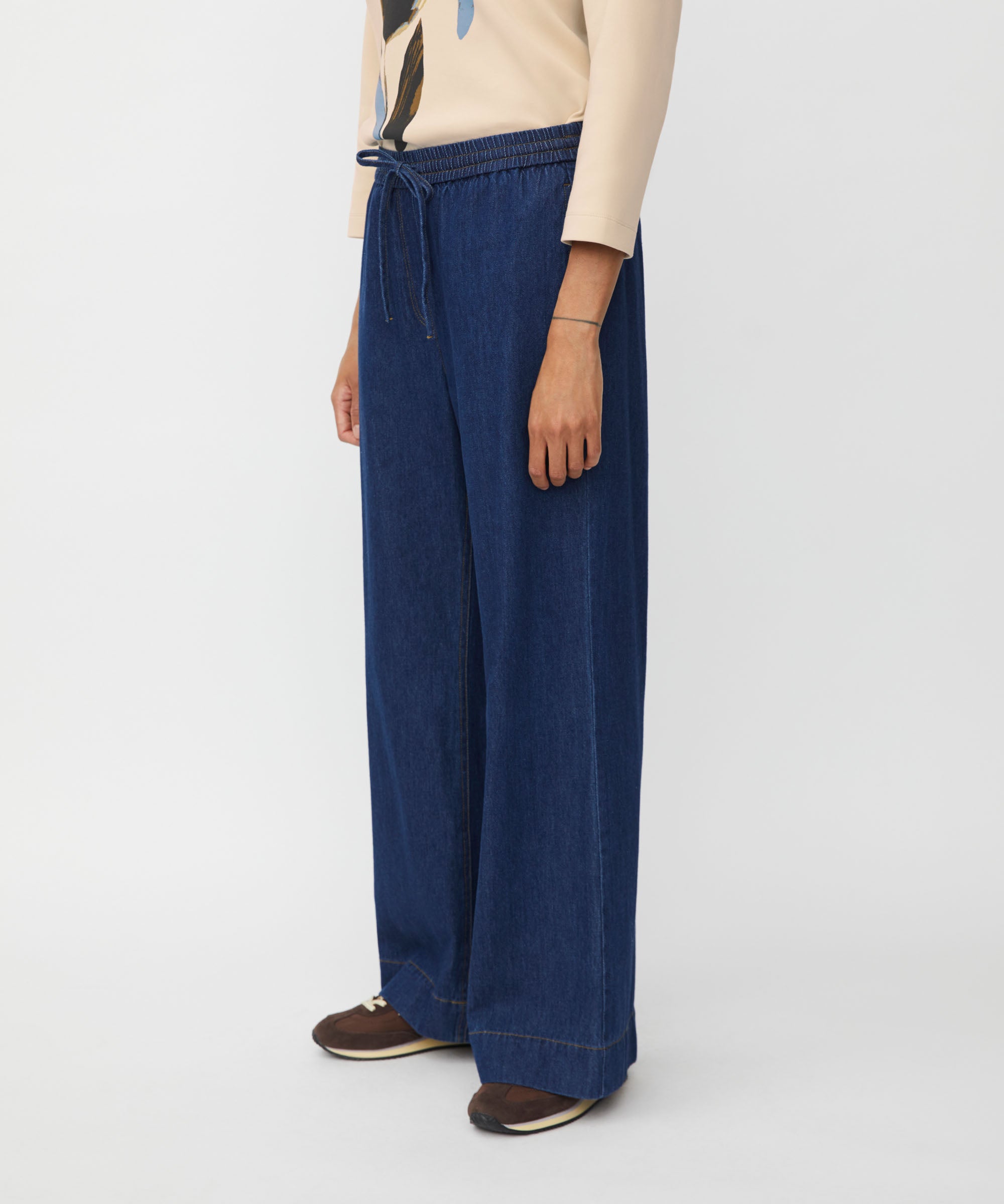 Polyxena Wide Leg Denim Pants - 1011170